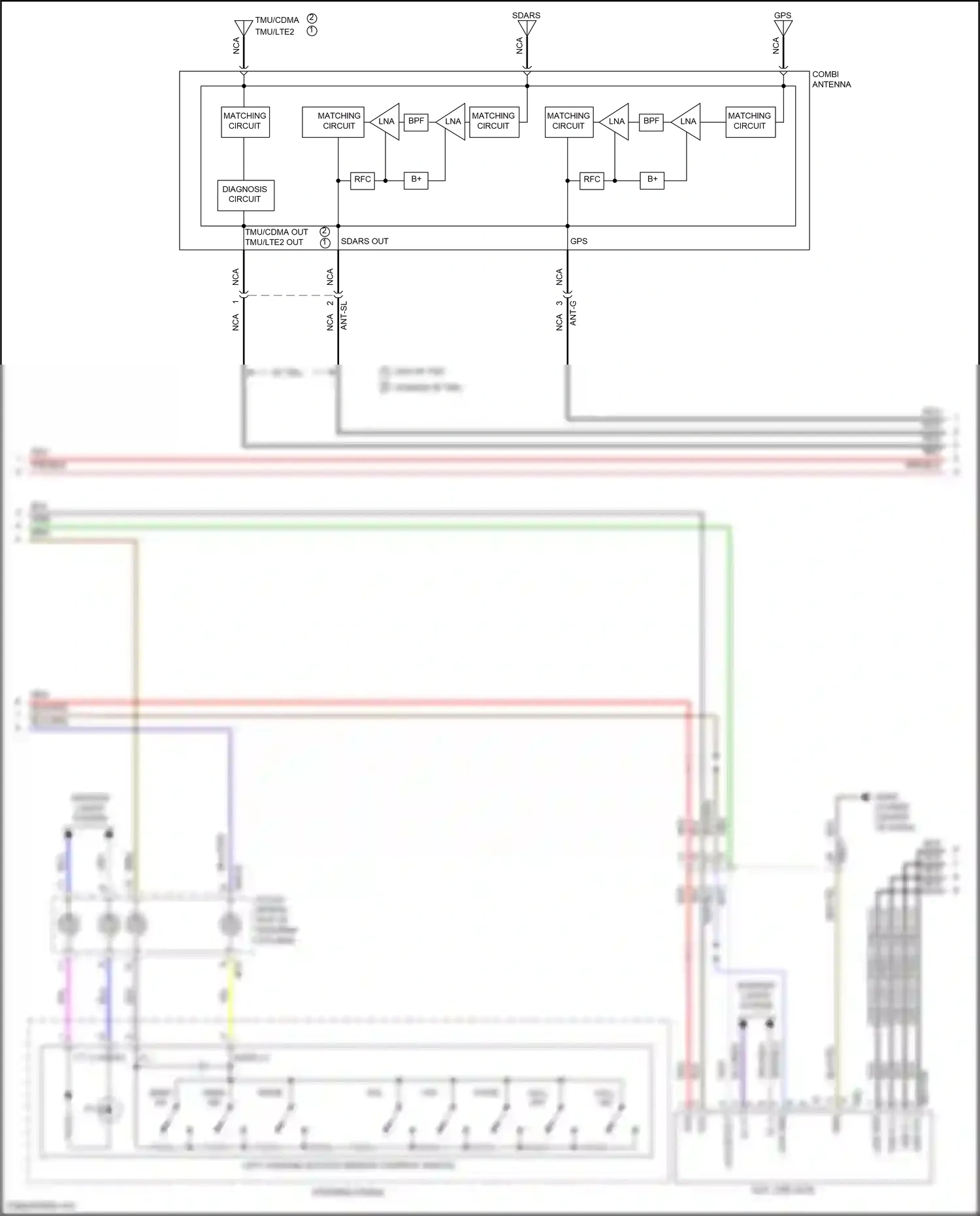 Wiring diagram usb d- for Hyundai Sonata VII facelift (2017-2019) (1 of 30)