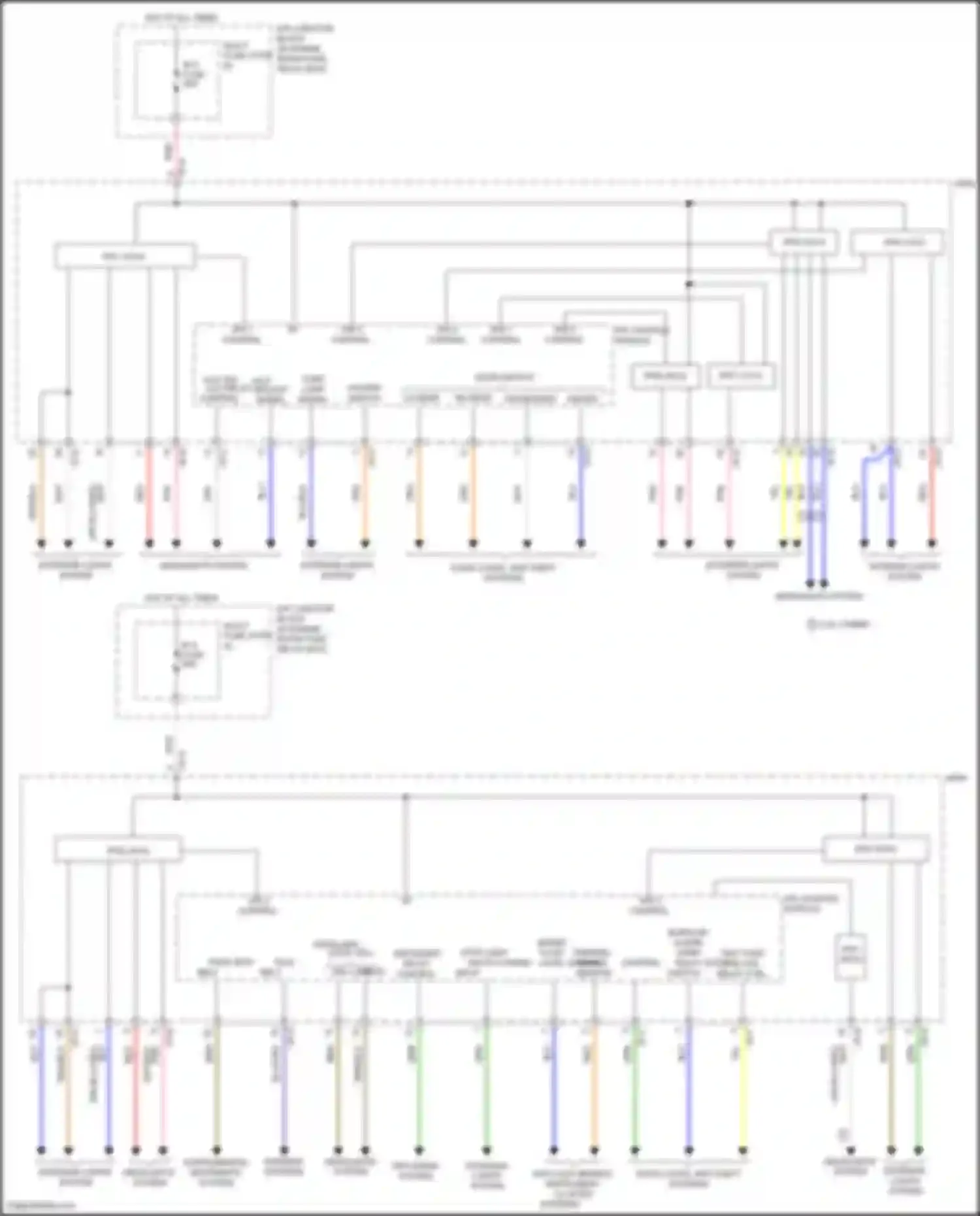 Wiring diagram warning systems for Hyundai Sonata VII facelift (2017-2019) (1 of 1)