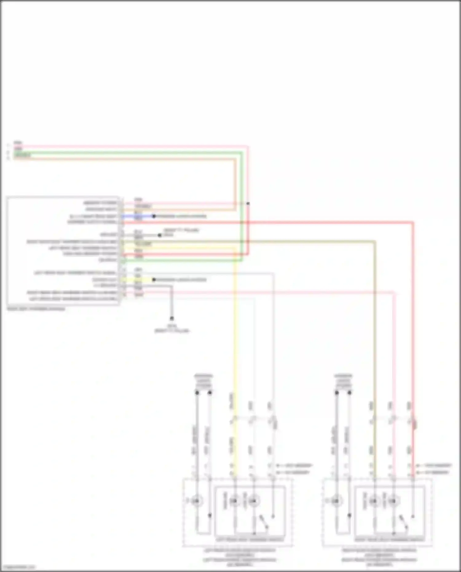 Wiring diagram w/o memory w/ memory for Hyundai Sonata VII facelift (2017-2019) (1 of 1)