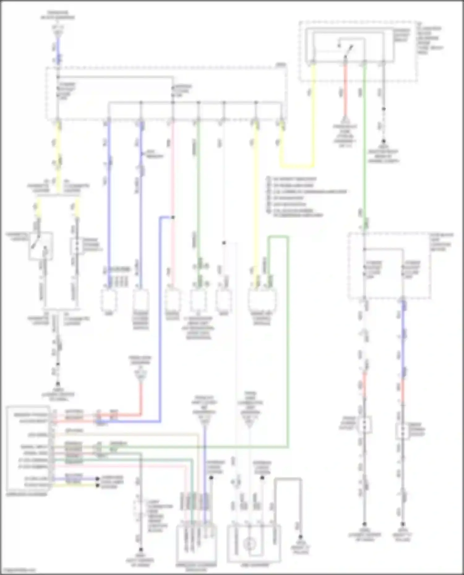 Wiring diagram w/o memory for Hyundai Sonata VII facelift (2017-2019) (9 of 14)