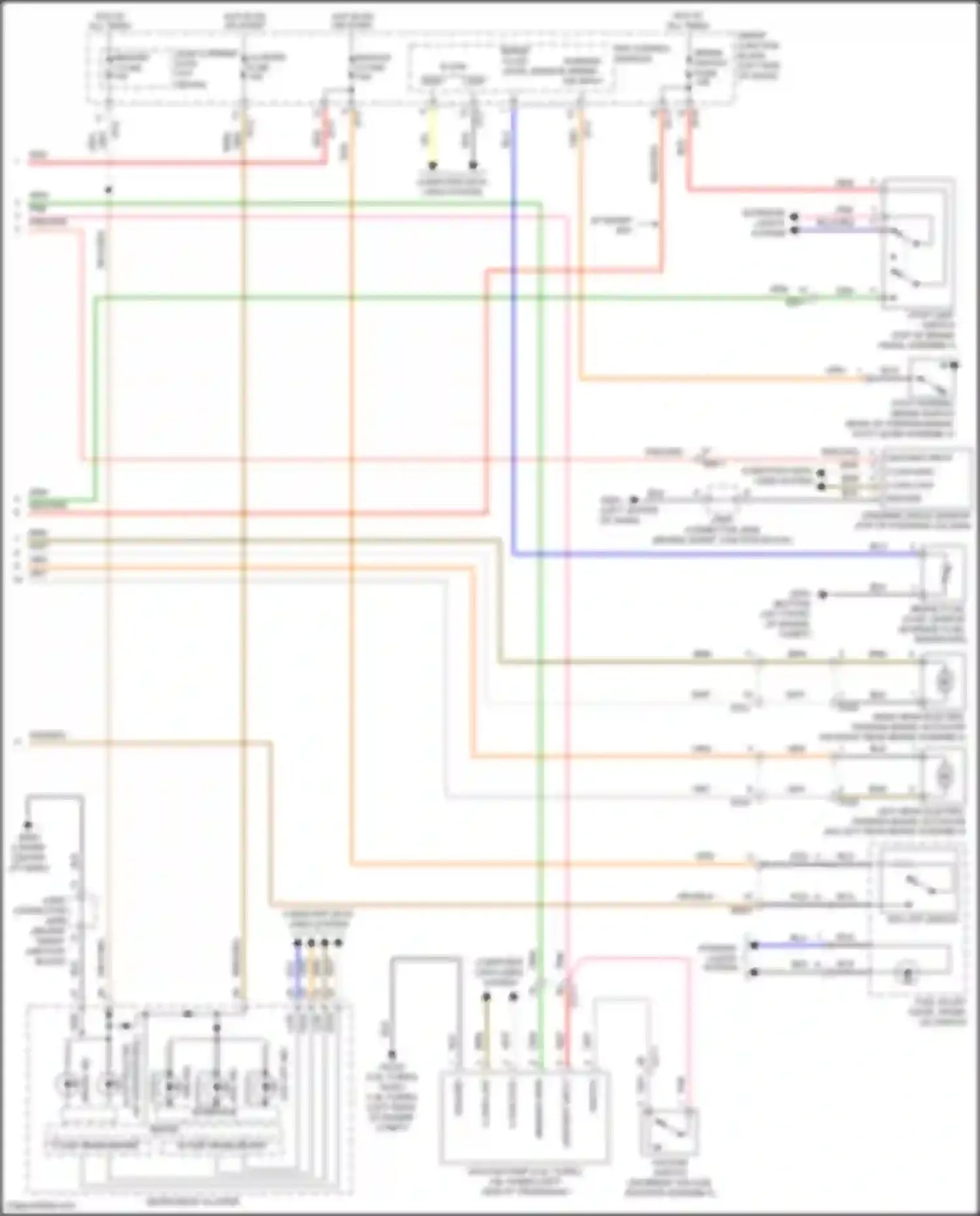 Sonata Hyundai VII (2014-2017): Anti-lock brakes circuit, except hybrid w/ epb (2 of 2)