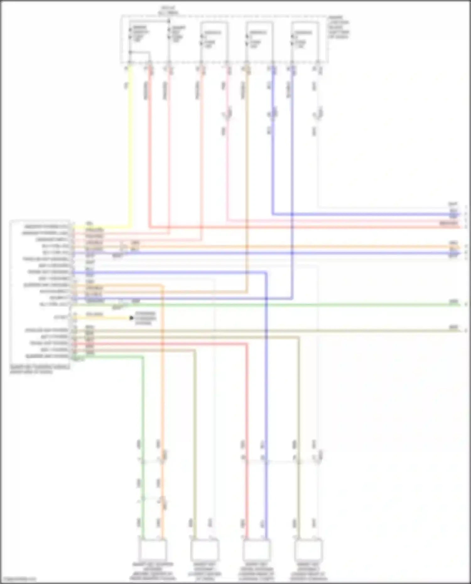 Sonata Hyundai VII (2014-2017): Immobilizer circuit, except hybrid w/ smart key system (1 of 3)