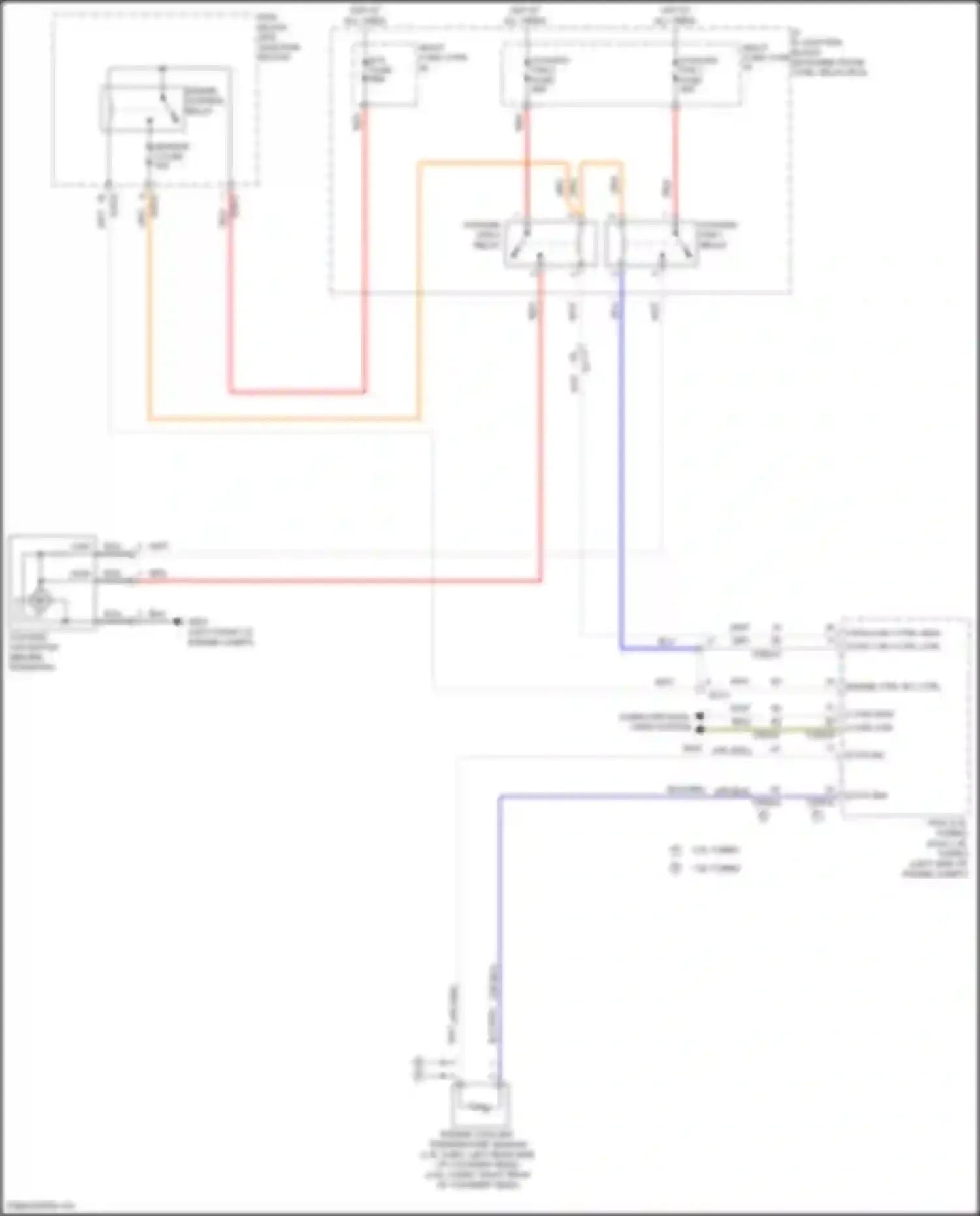 Sonata Hyundai VII (2014-2017): 1.6l turbo, cooling fan circuit