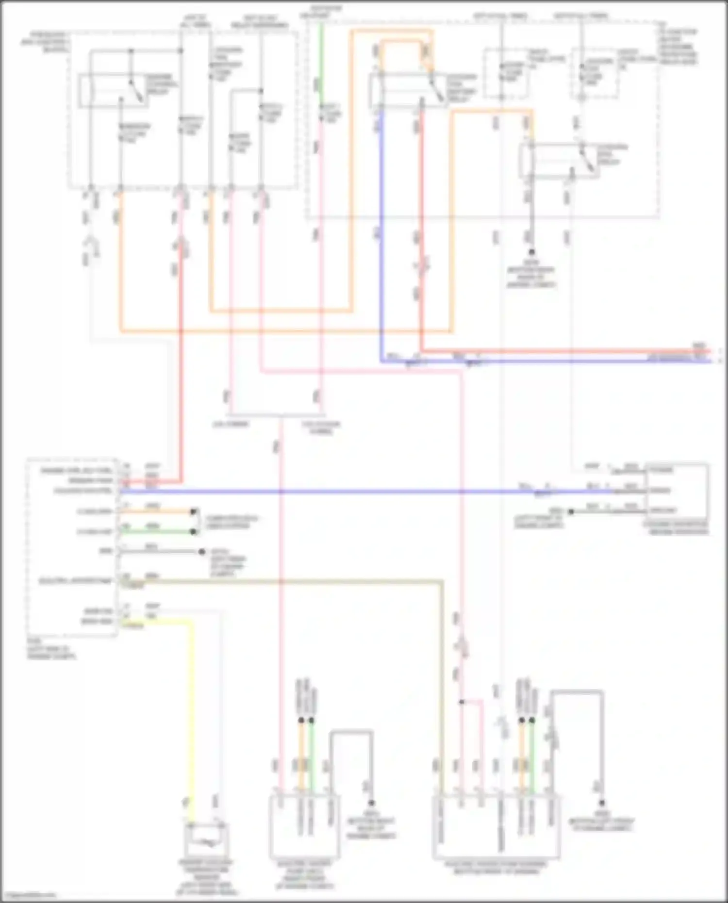 Sonata Hyundai VII (2014-2017): 2.0l hybrid, cooling fan circuit (1 of 2)