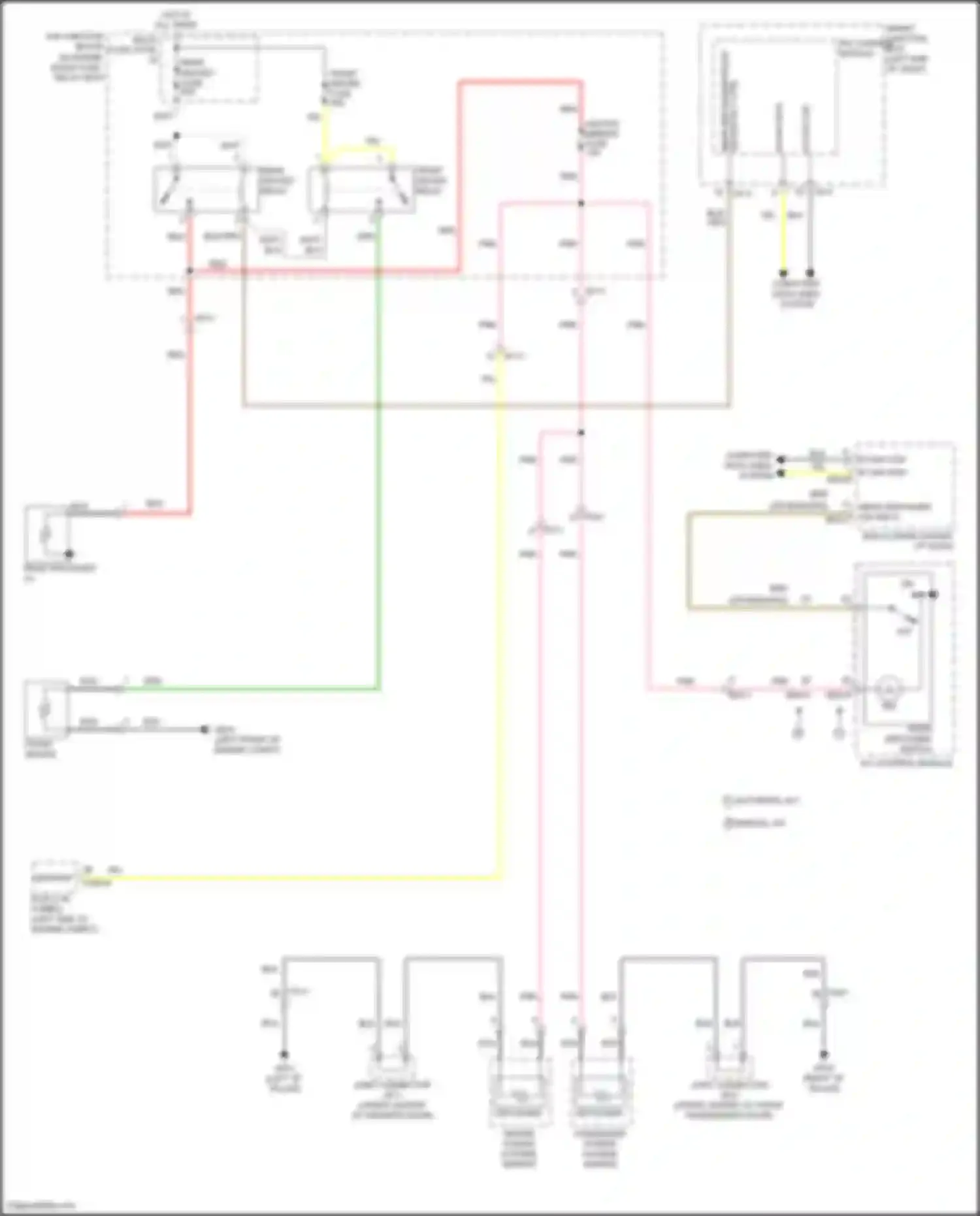 Sonata Hyundai VII (2014-2017): Defoggers circuit, except hybrid