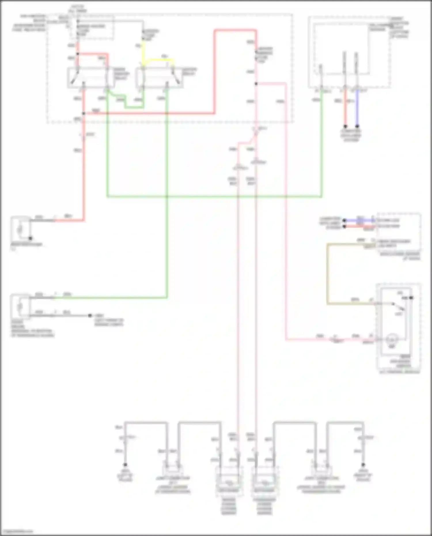 Sonata Hyundai VII (2014-2017): Defoggers circuit, hybrid