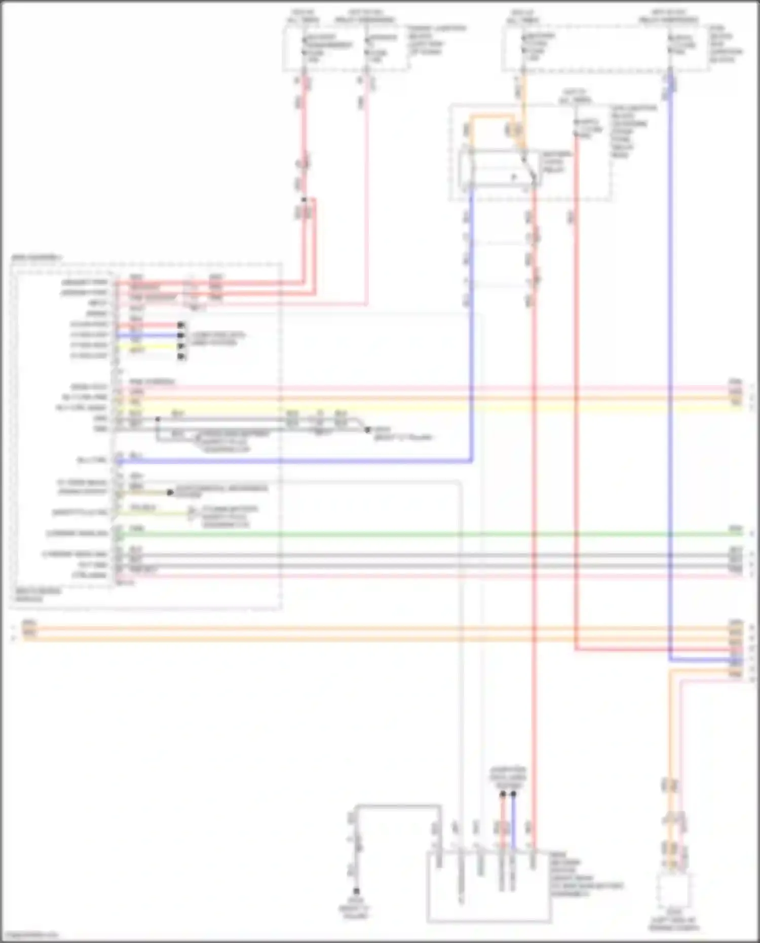 Sonata Hyundai VII (2014-2017): Wiring diagram engine performance 2.0l hybrid, hybrid control circuit (2 of 6)