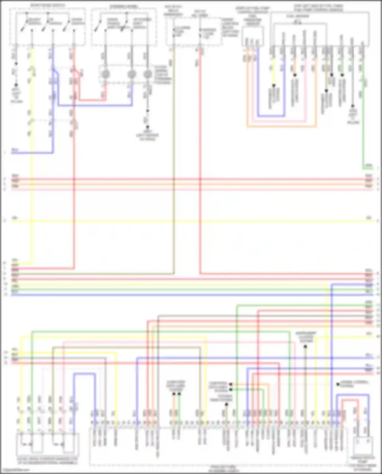 Sonata Hyundai VII (2014-2017): Wiring diagram engine performance 2.0l hybrid, mfi control circuit (4 of 6)