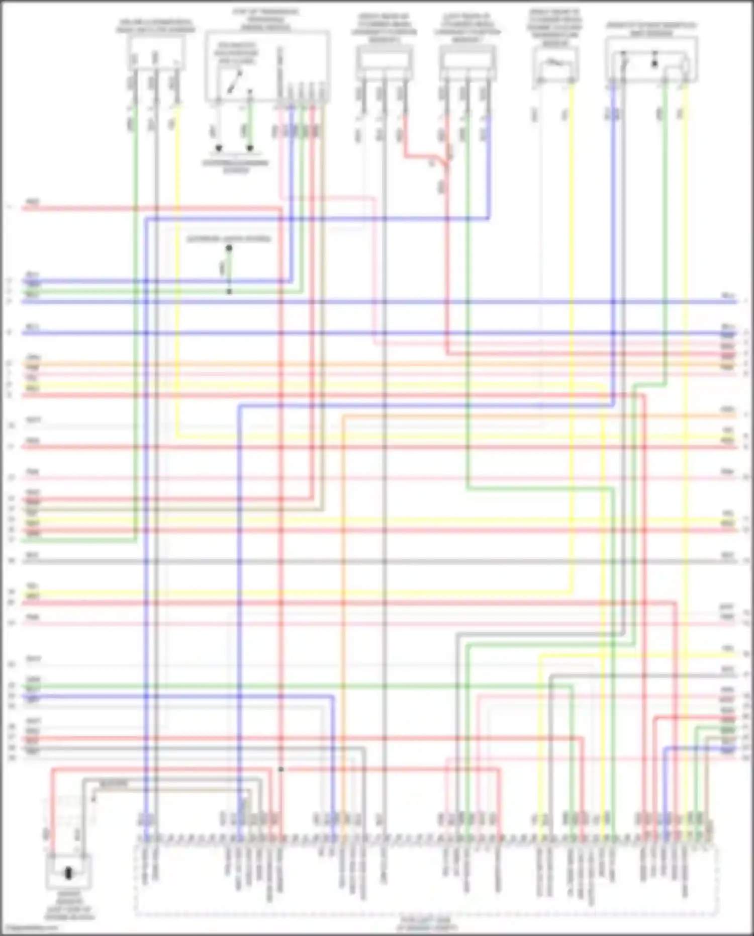 Sonata Hyundai VII (2014-2017): Wiring diagram engine performance 2.0l plug-in hybrid, mfi control circuit (2 of 6)