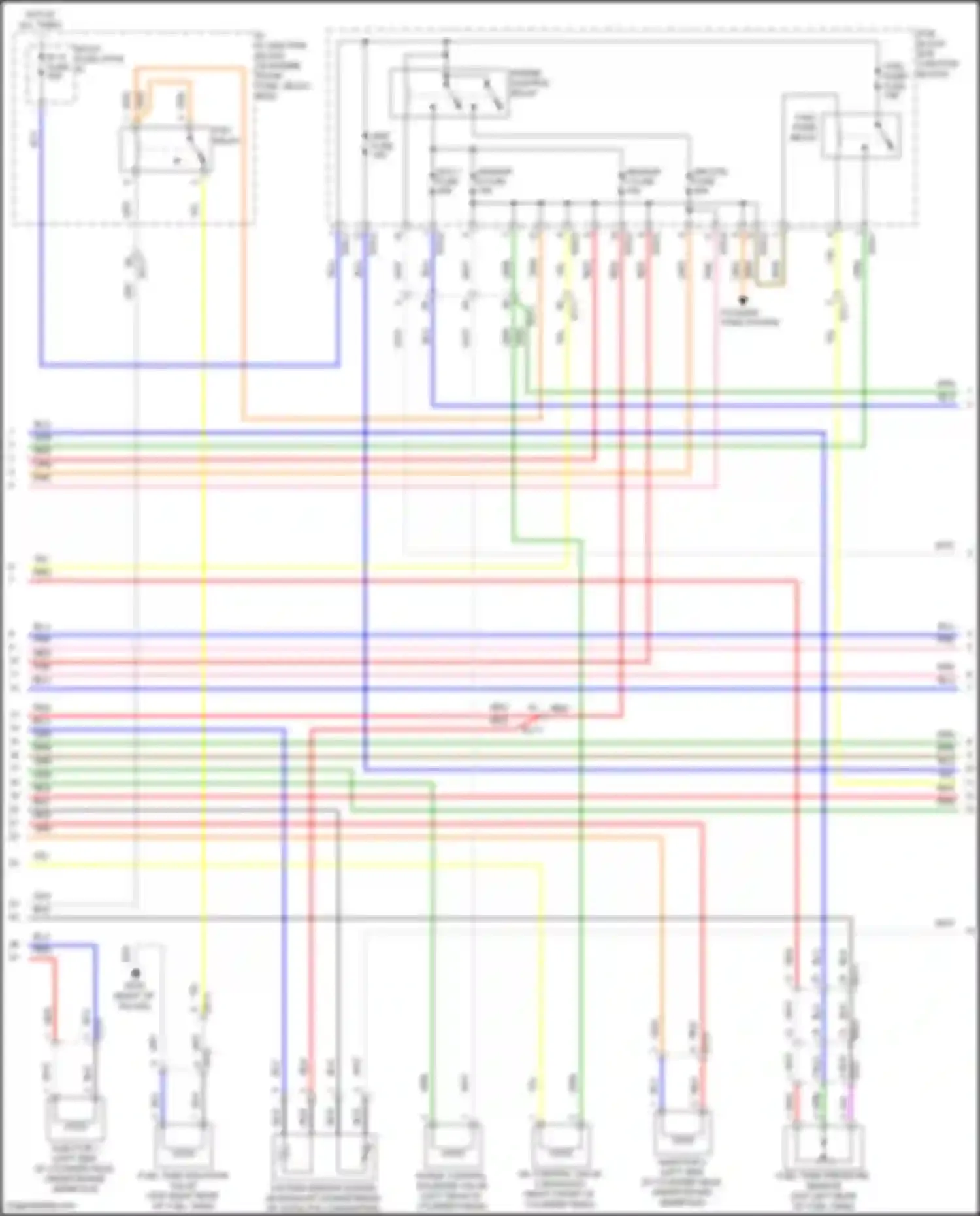 Sonata Hyundai VII (2014-2017): Wiring diagram engine performance 2.0l plug-in hybrid, mfi control circuit (5 of 6)