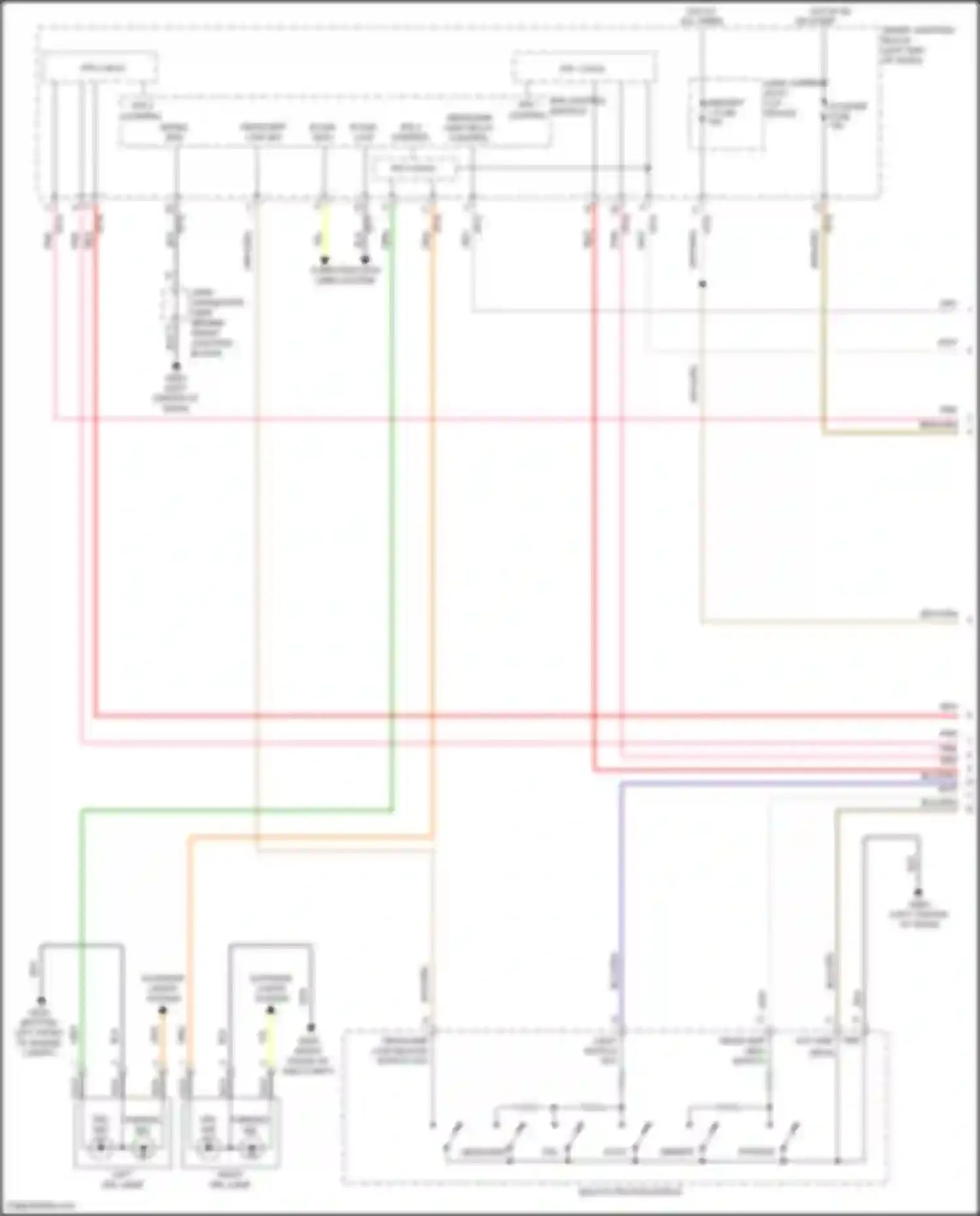 Sonata Hyundai VII (2014-2017): Autolamps circuit, except hybrid (1 of 2)