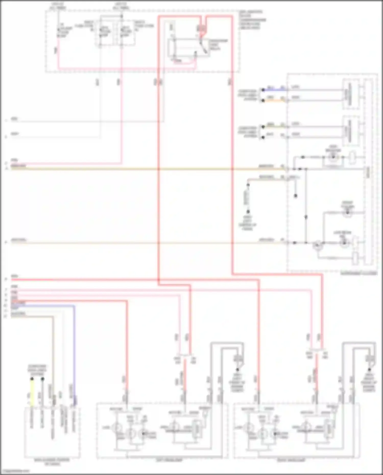 Sonata Hyundai VII (2014-2017): Headlamps circuit, except hybrid (2 of 2)