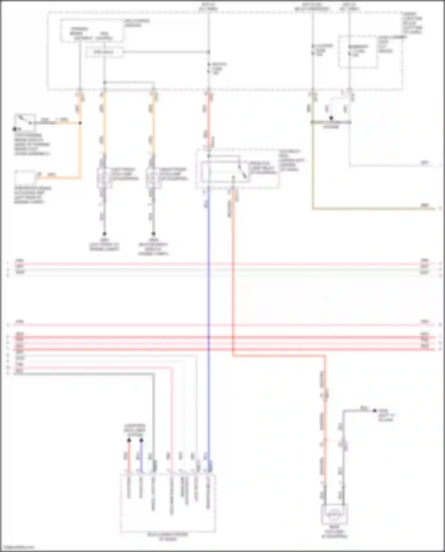 Sonata Hyundai VII (2014-2017): Headlamps circuit, hybrid (2 of 3)