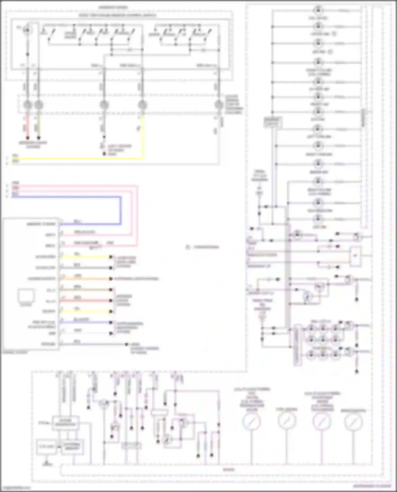 Sonata Hyundai VII (2014-2017): Instrument cluster circuit, hybrid (3 of 3)