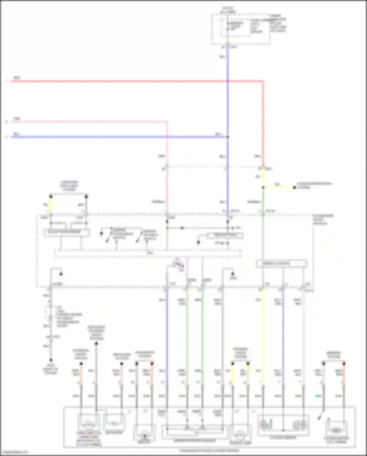 Sonata Hyundai VII (2014-2017): Memory mirrors circuit, hybrid (3 of 3)