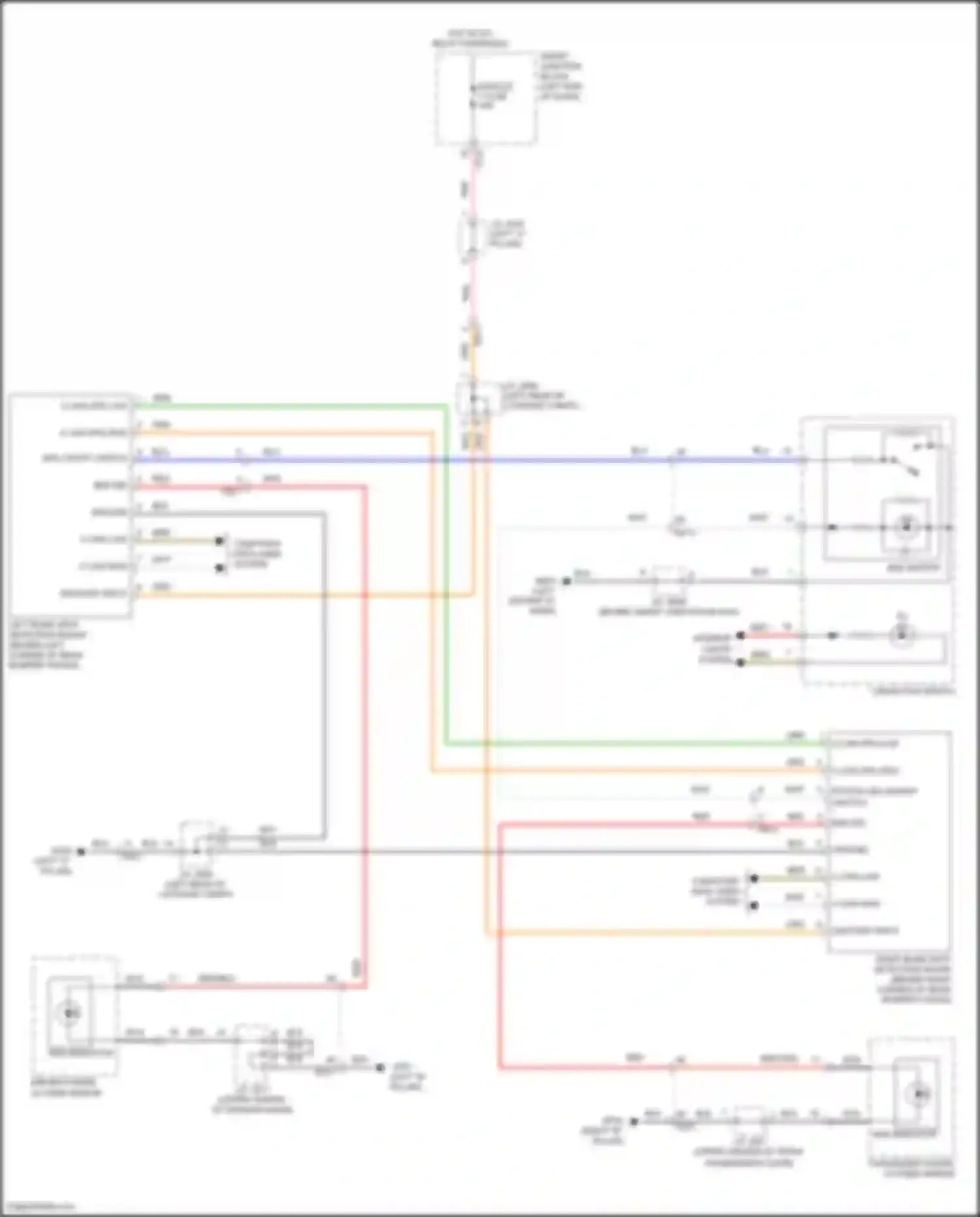 Sonata Hyundai VII (2014-2017): Blind spot information system circuit, hybrid