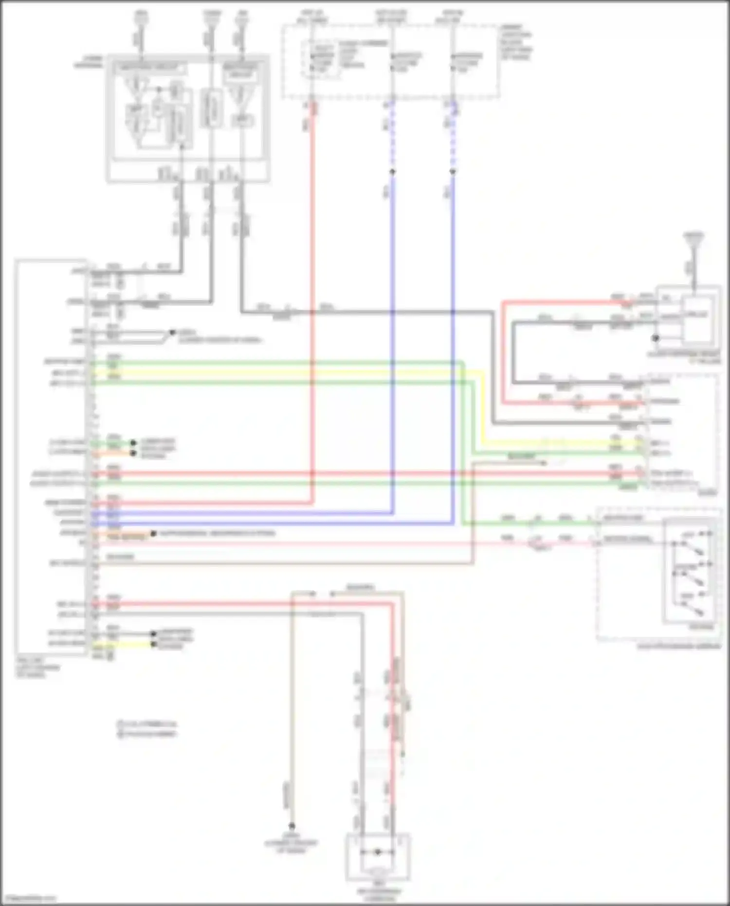 Sonata Hyundai VII (2014-2017): Mobile telematic system circuit, hybrid
