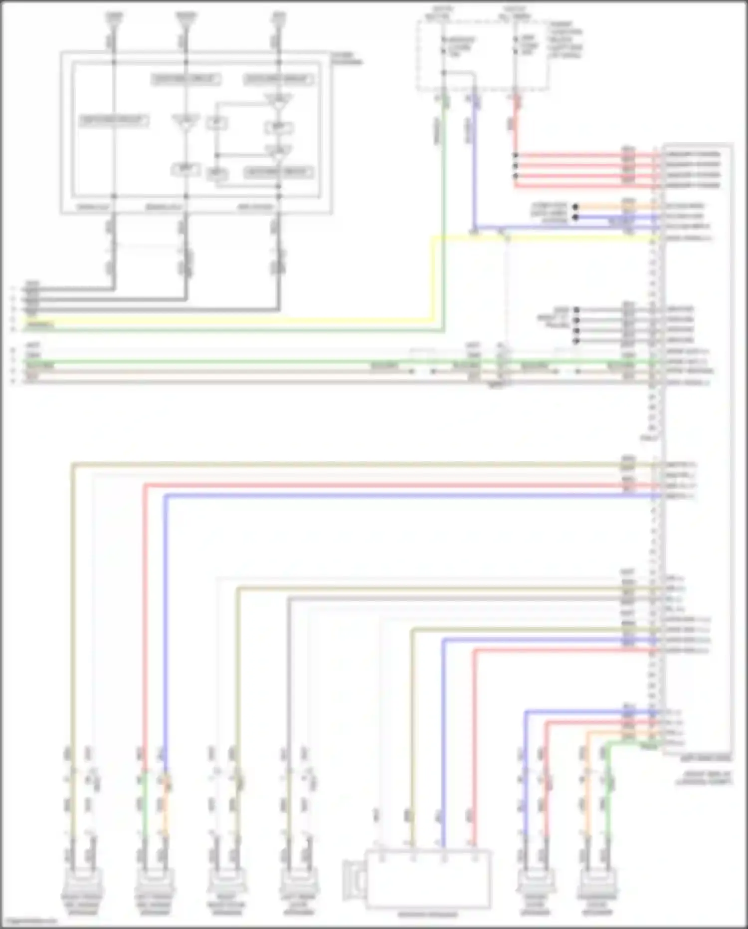 Sonata Hyundai VII (2014-2017): Navigation circuit, except hybrid w/ mobis amplifier (3 of 3)