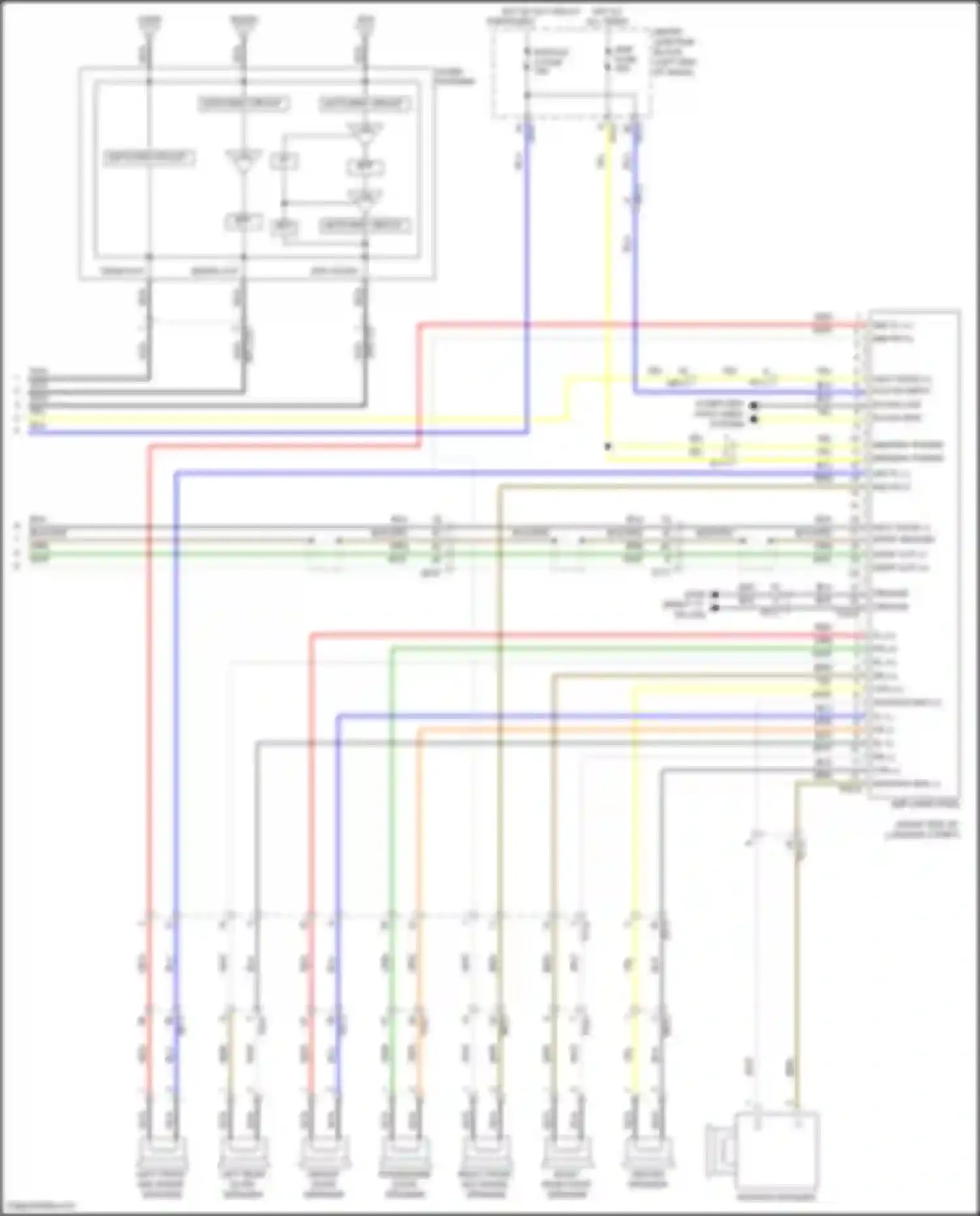 Sonata Hyundai VII (2014-2017): Navigation circuit, hybrid w/ jbl amplifier (3 of 3)