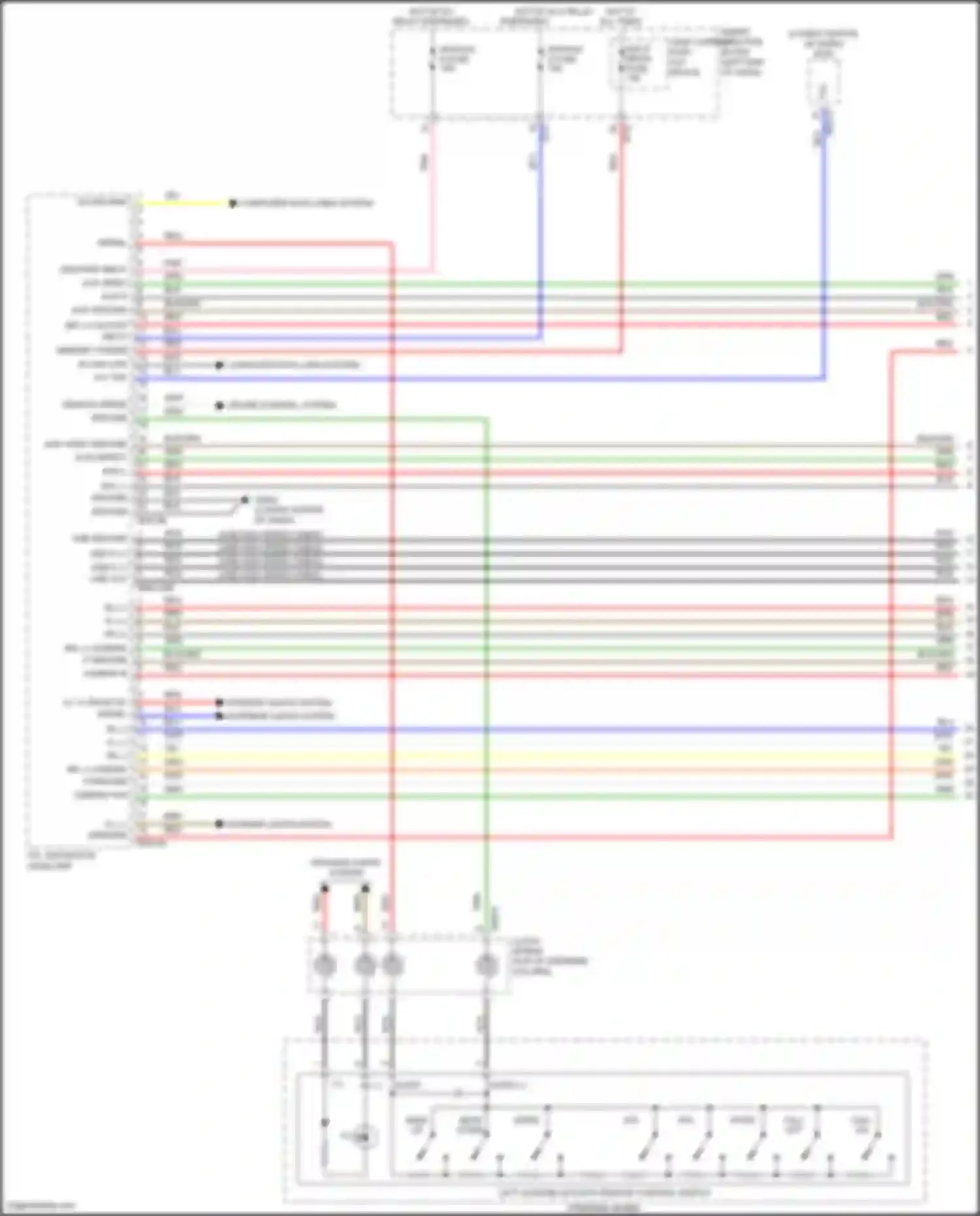 Sonata Hyundai VII (2014-2017): Navigation circuit, hybrid w/o mobis & jbl amplifier (1 of 3)