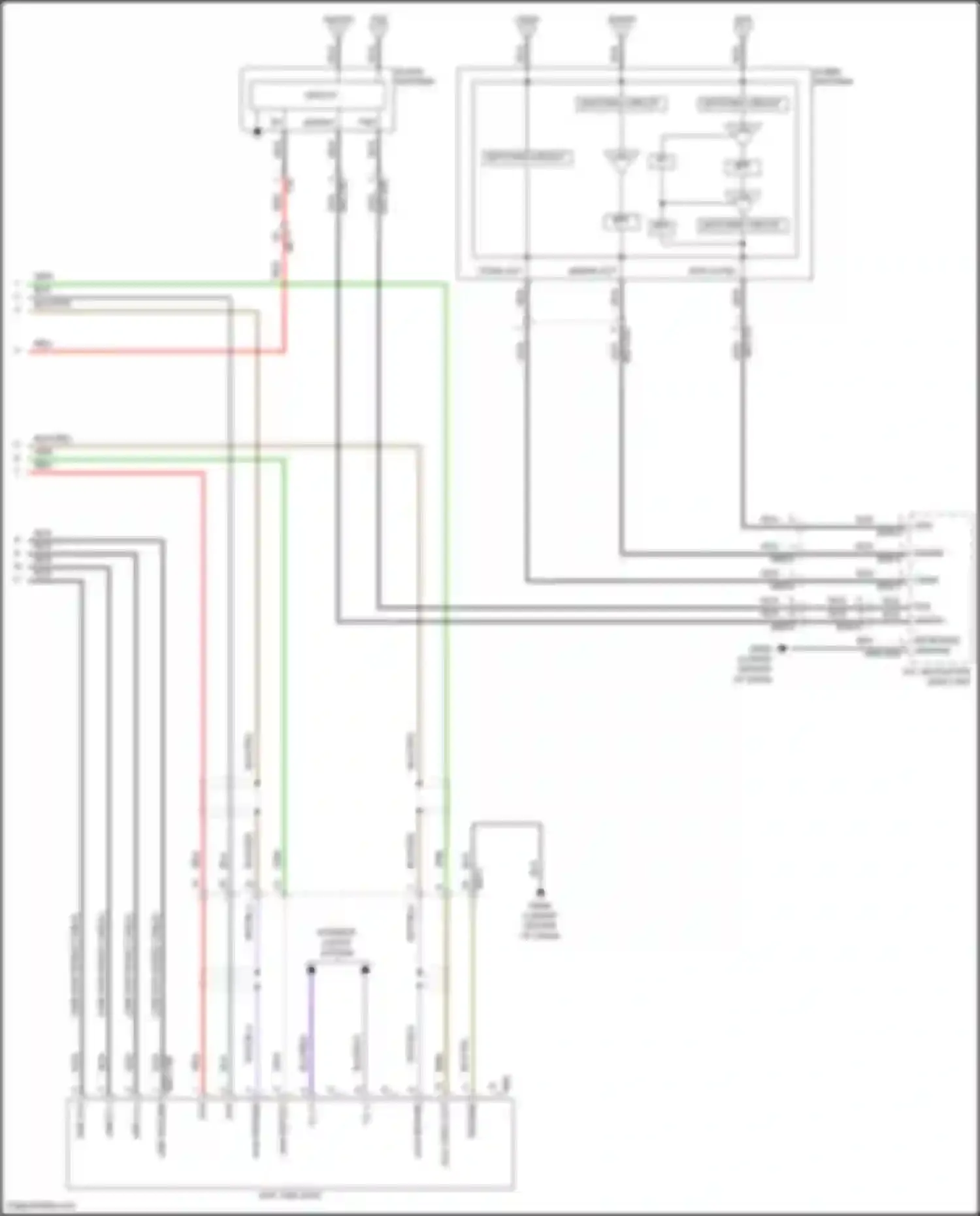 Sonata Hyundai VII (2014-2017): Navigation circuit, hybrid w/o mobis & jbl amplifier (3 of 3)