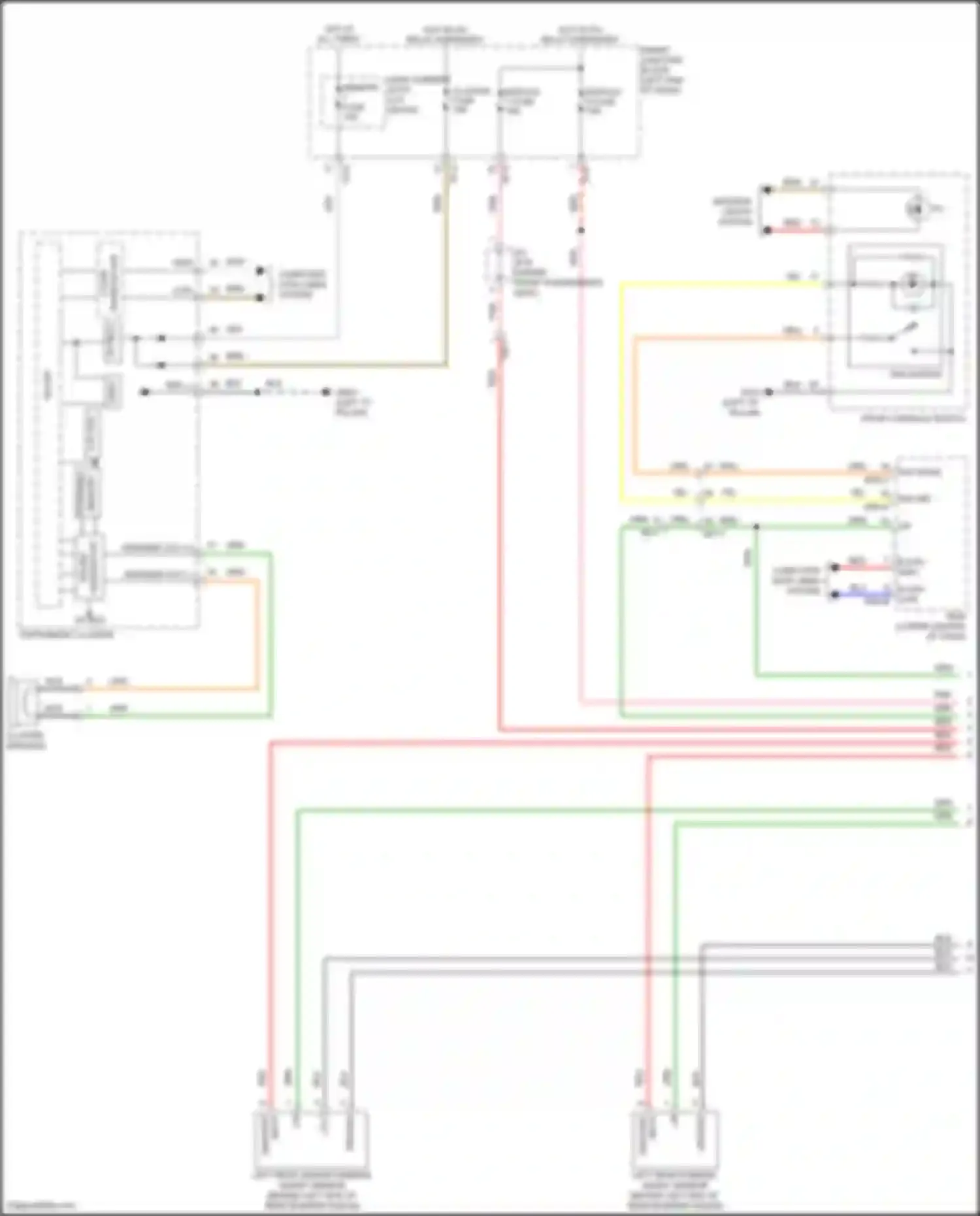 Sonata Hyundai VII (2014-2017): Parking assistant circuit, hybrid (1 of 2)