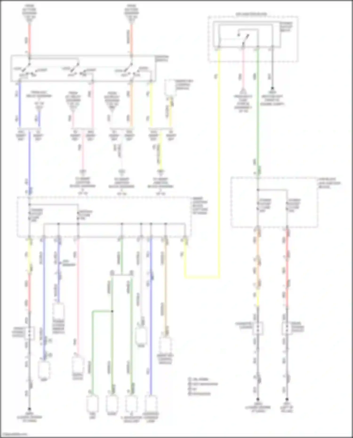 Sonata Hyundai VII (2014-2017): Power distribution circuit, except hybrid (4 of 10)