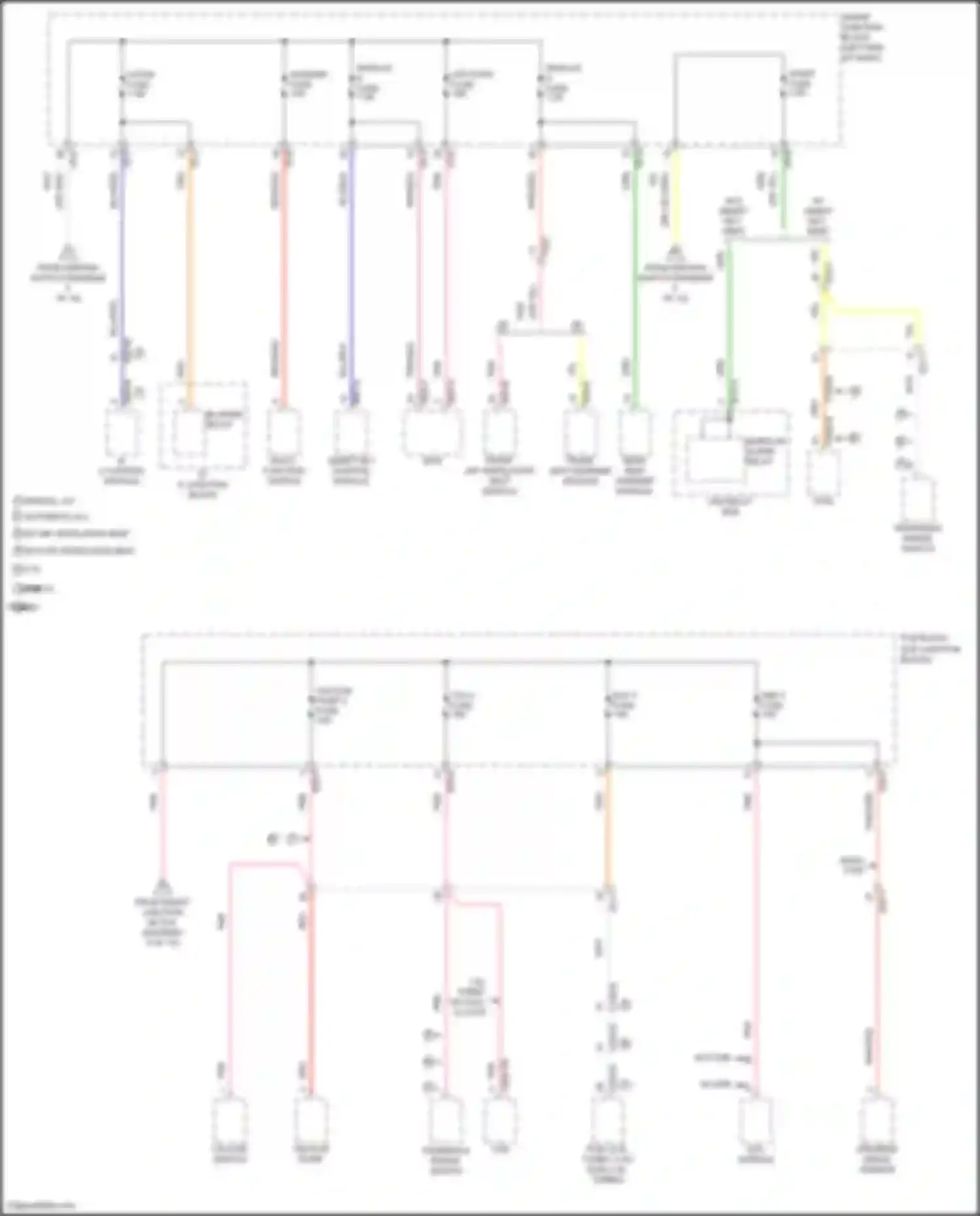 Sonata Hyundai VII (2014-2017): Power distribution circuit, except hybrid (5 of 10)