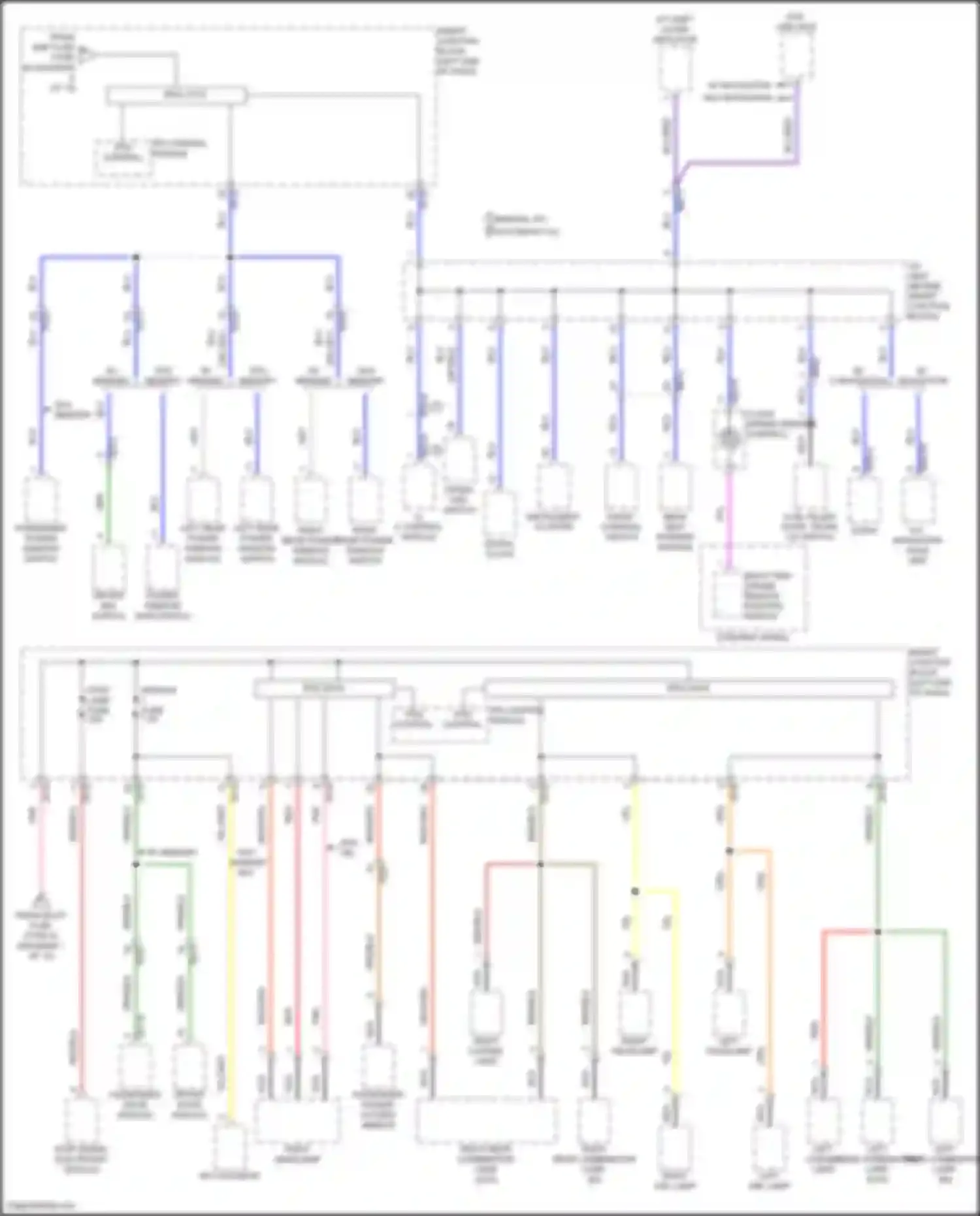 Sonata Hyundai VII (2014-2017): Power distribution circuit, except hybrid (9 of 10)