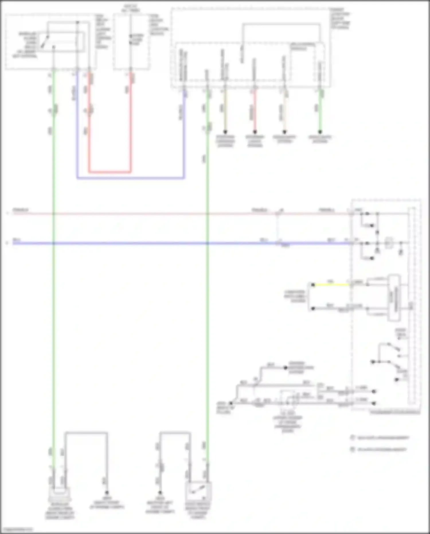 Sonata Hyundai VII (2014-2017): Power door locks circuit, except hybrid w/ ims (3 of 3)