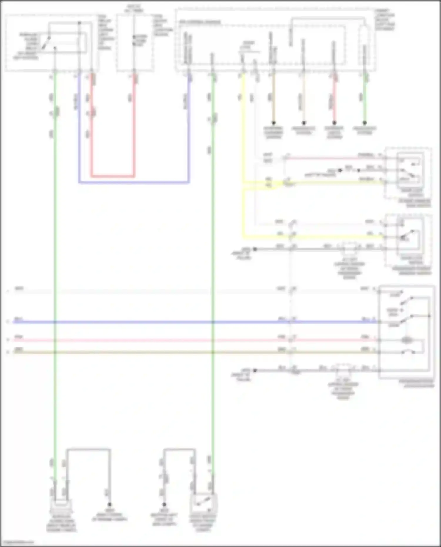 Sonata Hyundai VII (2014-2017): Power door locks circuit, except hybrid w/o ims (3 of 3)