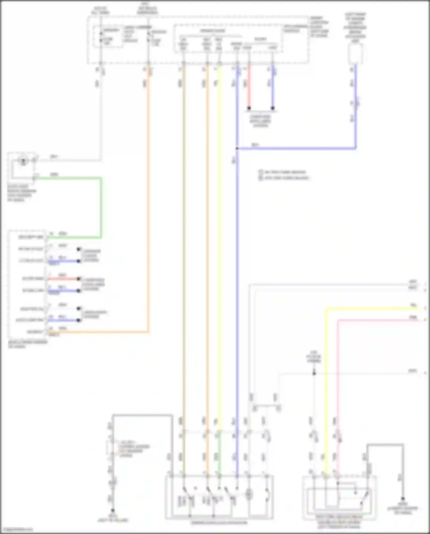 Sonata Hyundai VII (2014-2017): Power door locks circuit, hybrid w/o ims (1 of 3)