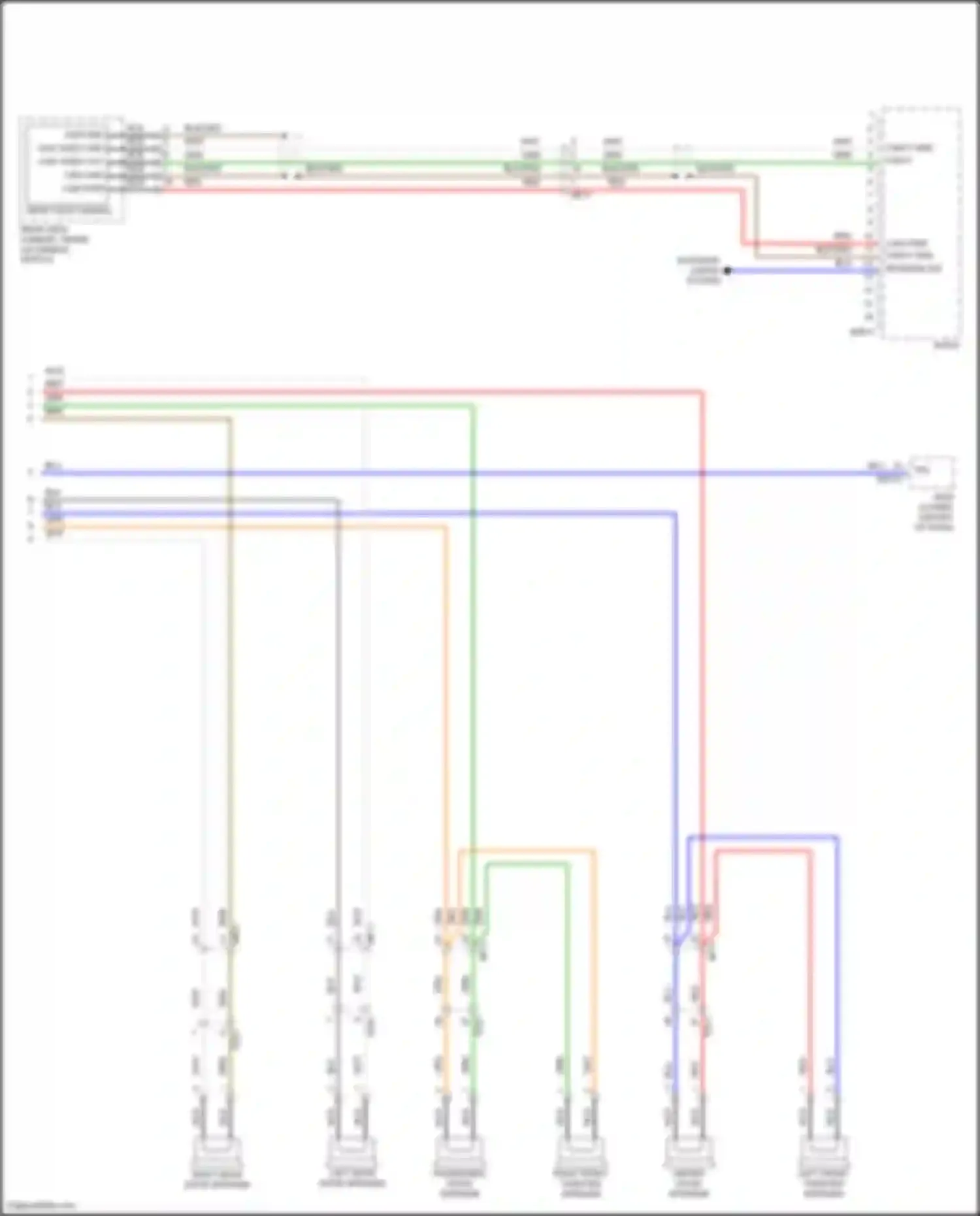 Sonata Hyundai VII (2014-2017): Radio circuit, except hybrid w/o mobis w/o jbl amplifier (2 of 2)