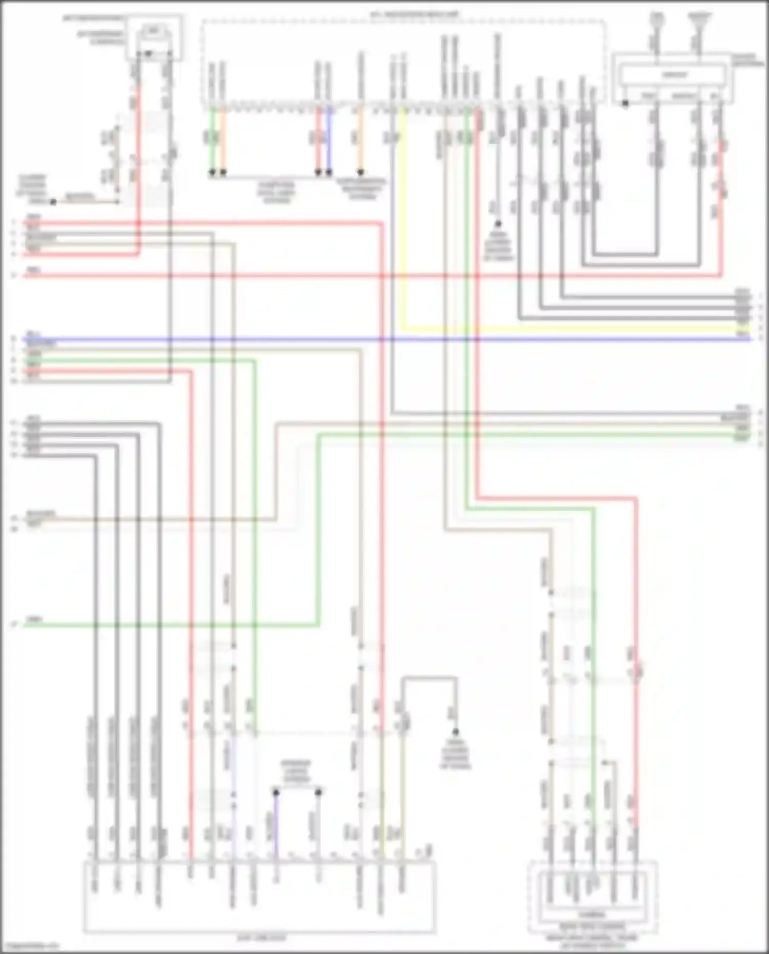 Sonata Hyundai VII (2014-2017): Radio circuit, hybrid w/ navigation & jbl amplifier (2 of 3)