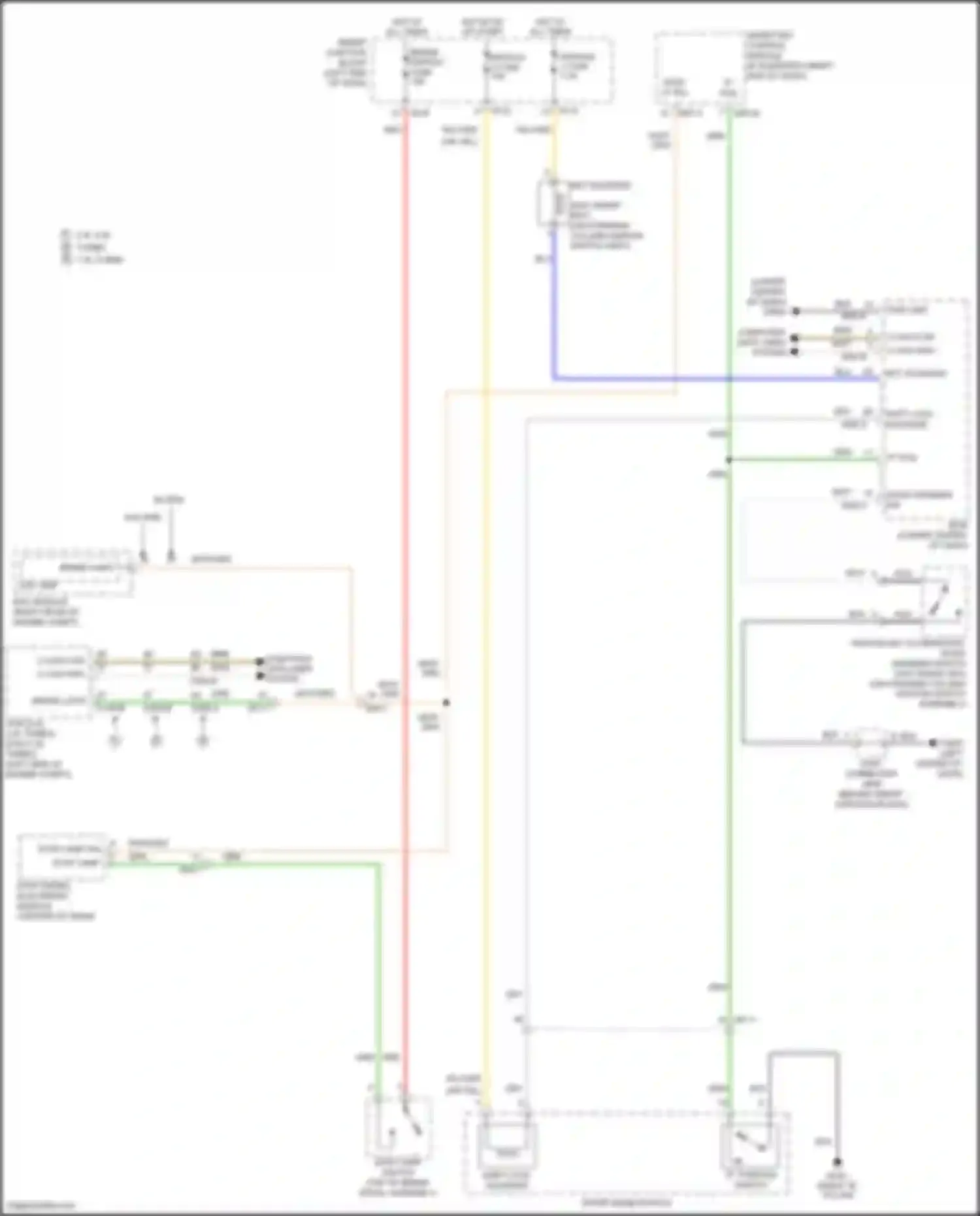 Sonata Hyundai VII (2014-2017): Shift interlock circuit, except hybrid