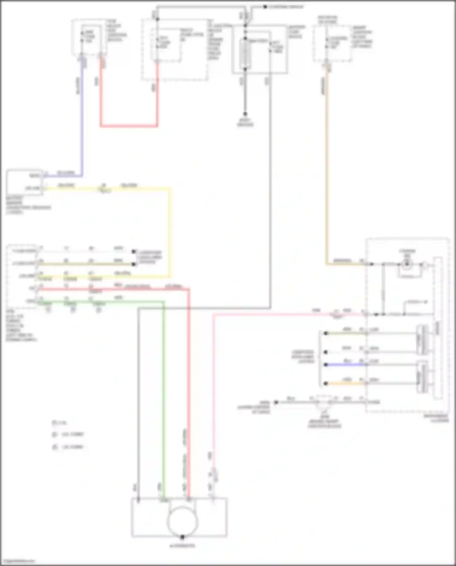 Sonata Hyundai VII (2014-2017): Charging circuit