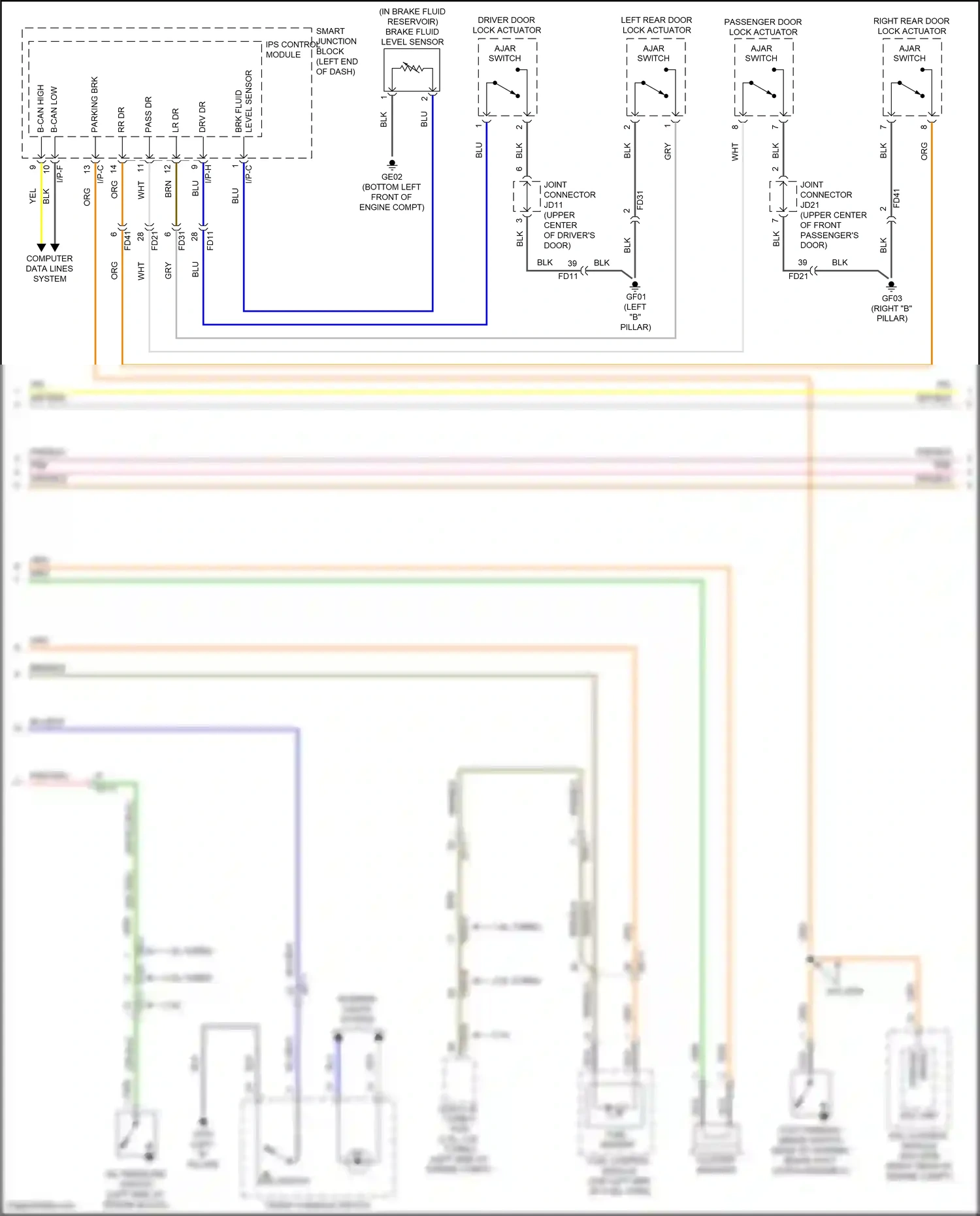 Wiring diagram 2.4l for Hyundai Sonata VII (2014-2017) (9 of 18)