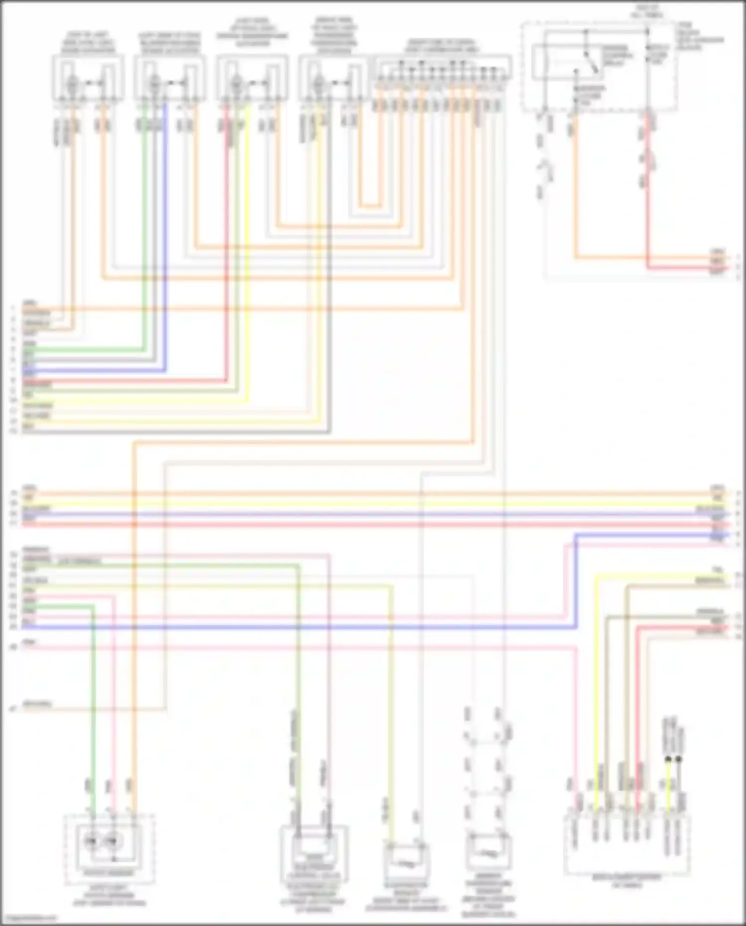 Wiring diagram auto light, photo sensor for Hyundai Sonata VII (2014-2017) (11 of 17)