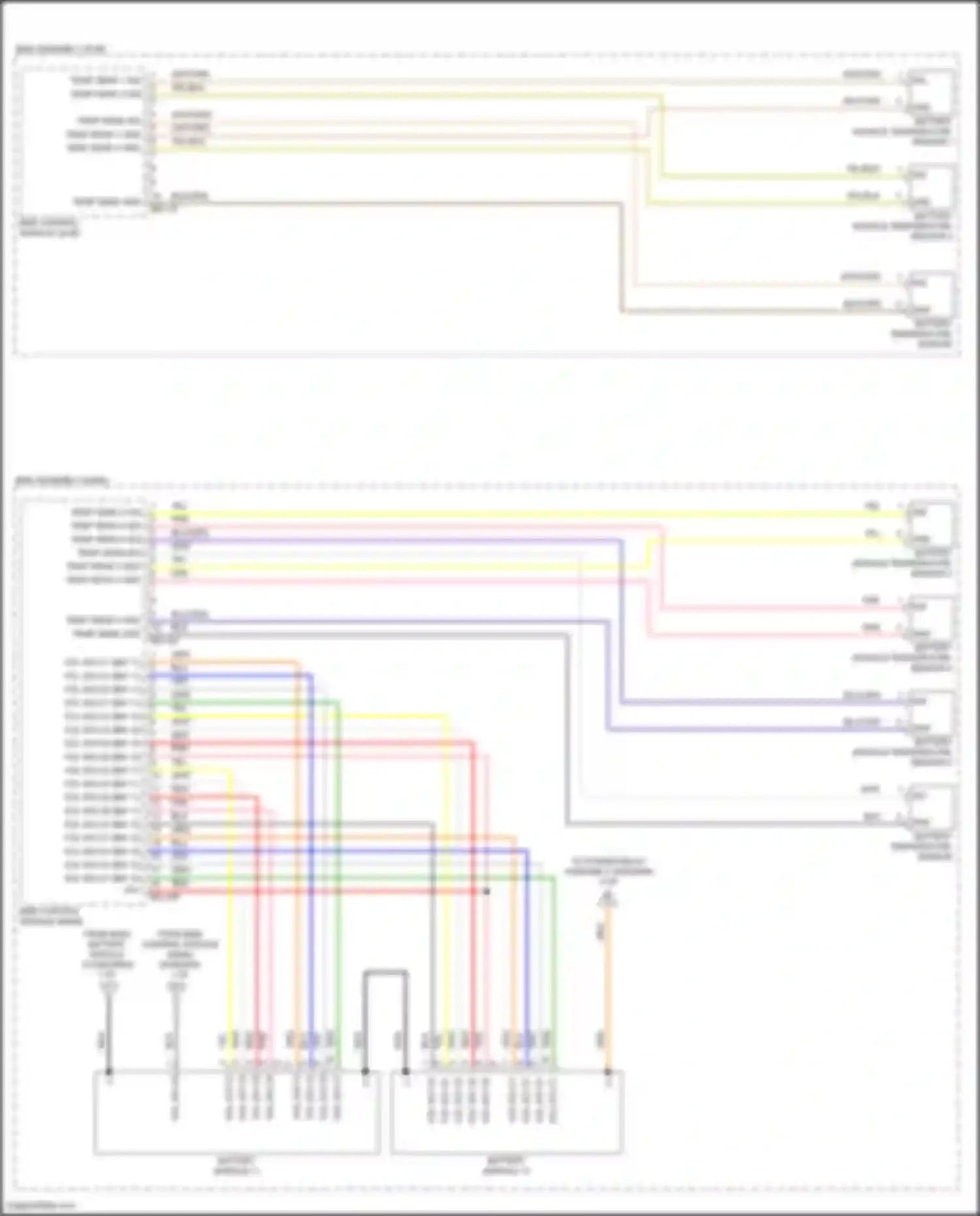 Wiring diagram battery module temperature sensor 2 for Hyundai Sonata VII (2014-2017) (1 of 1)