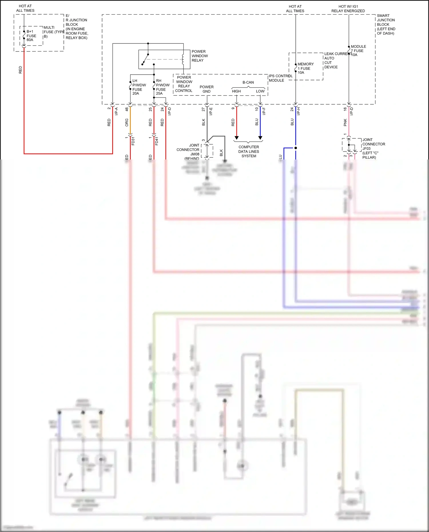 Wiring diagram blu for Hyundai Sonata VII (2014-2017) (59 of 319)