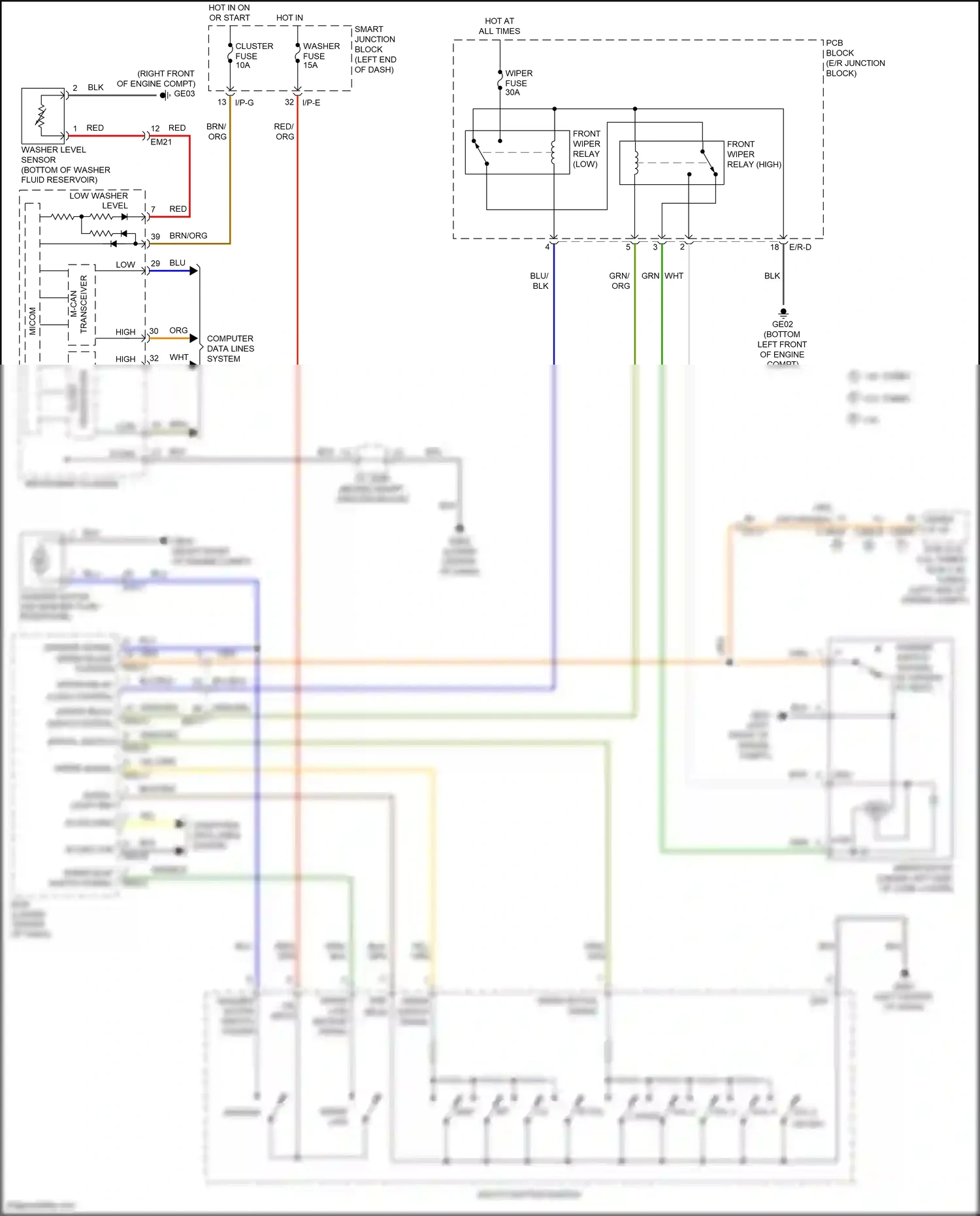 Wiring diagram blu for Hyundai Sonata VII (2014-2017) (19 of 319)