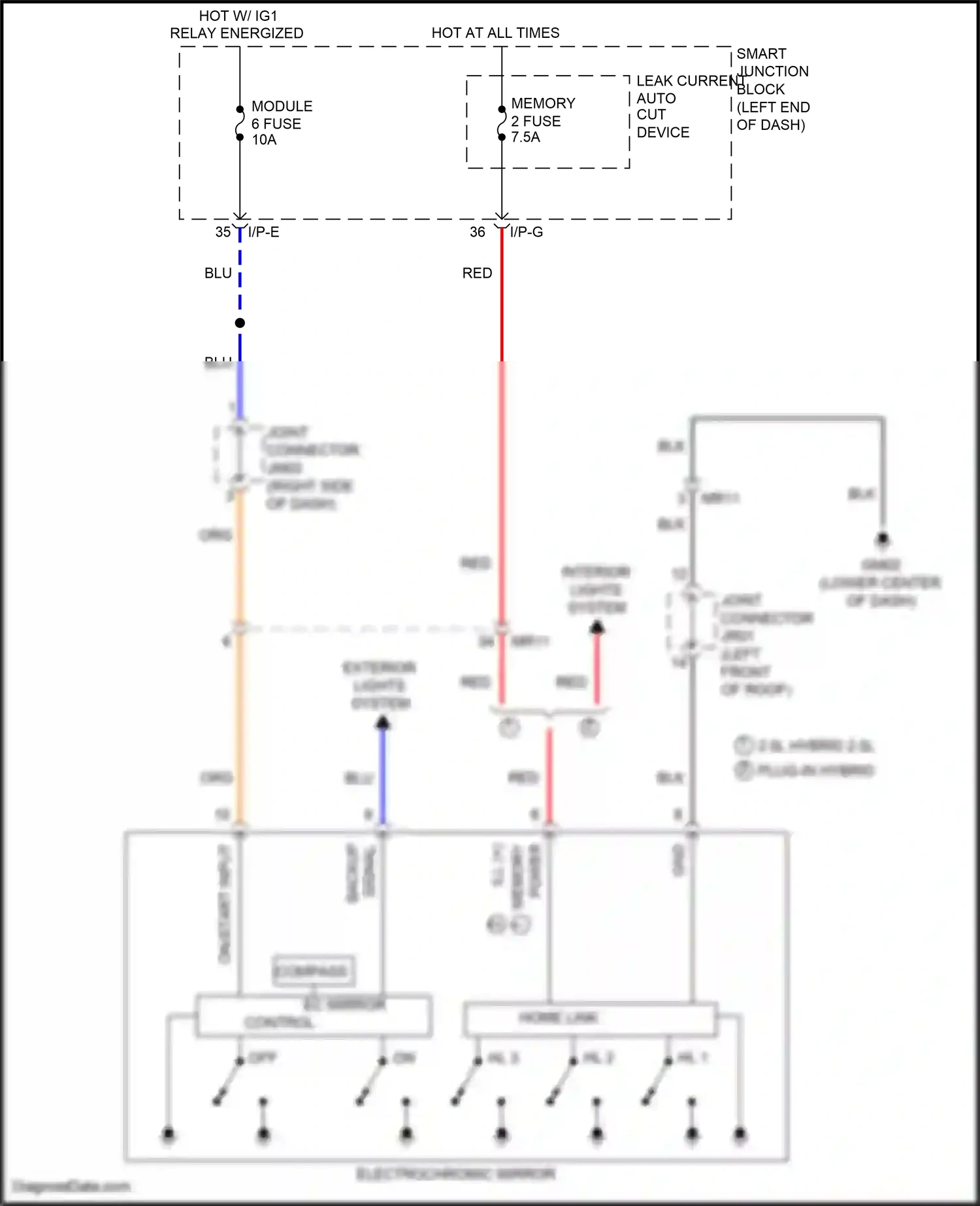 Wiring diagram blu for Hyundai Sonata VII (2014-2017) (204 of 319)