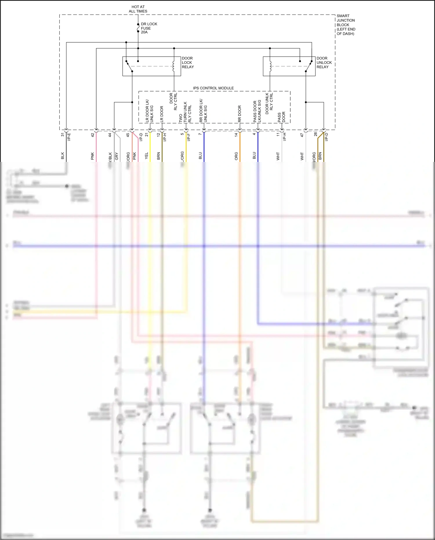 Wiring diagram blu for Hyundai Sonata VII (2014-2017) (41 of 319)