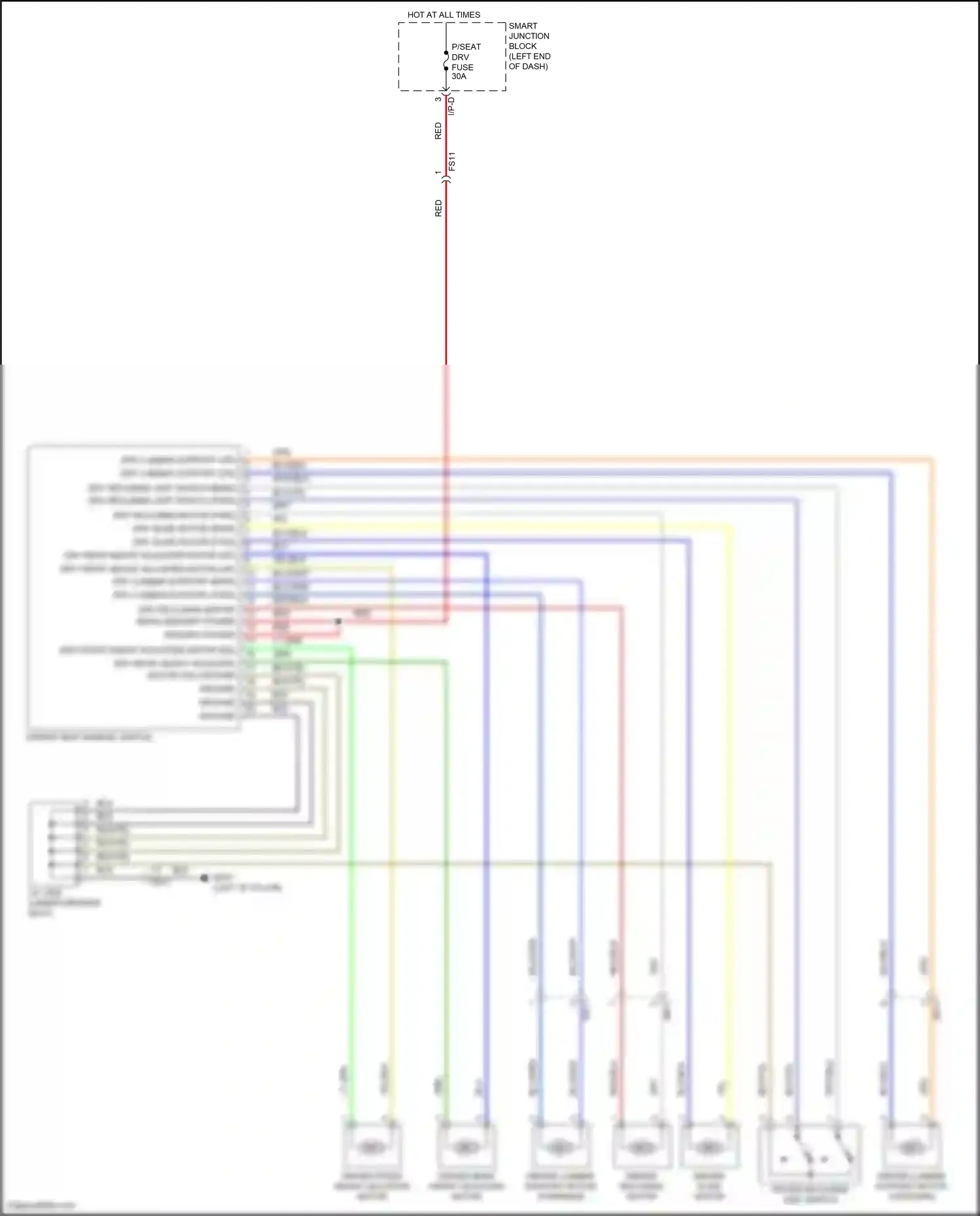 Wiring diagram blu/grn for Hyundai Sonata VII (2014-2017) (2 of 6)