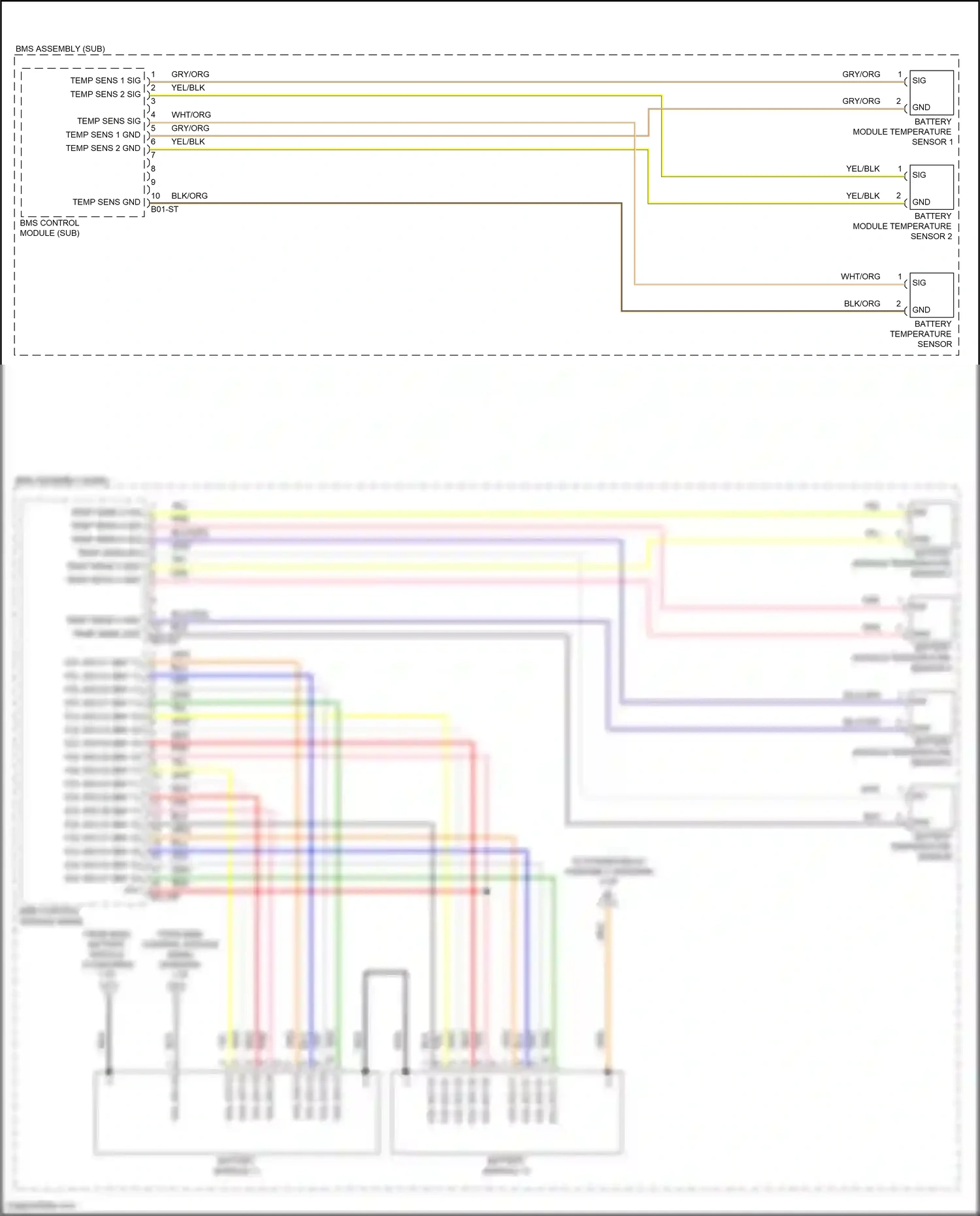 Hyundai Sonata VII (2014-2017) bms control module (main) wiring diagram  (4 of 4)
