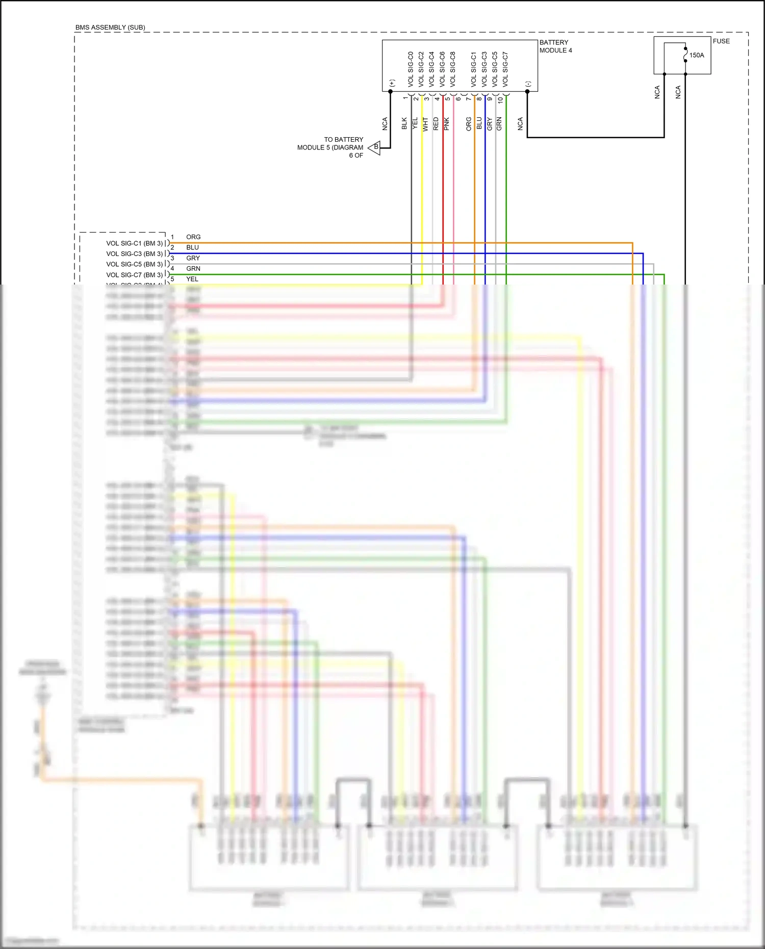 Hyundai Sonata VII (2014-2017) bms control module (sub) wiring diagram  (5 of 7)