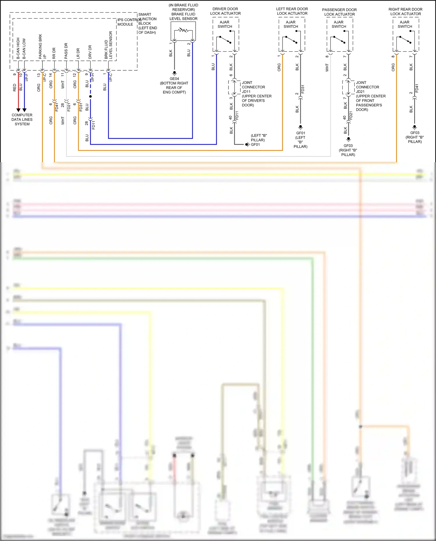 Wiring diagram brn for Hyundai Sonata VII (2014-2017) (114 of 259)