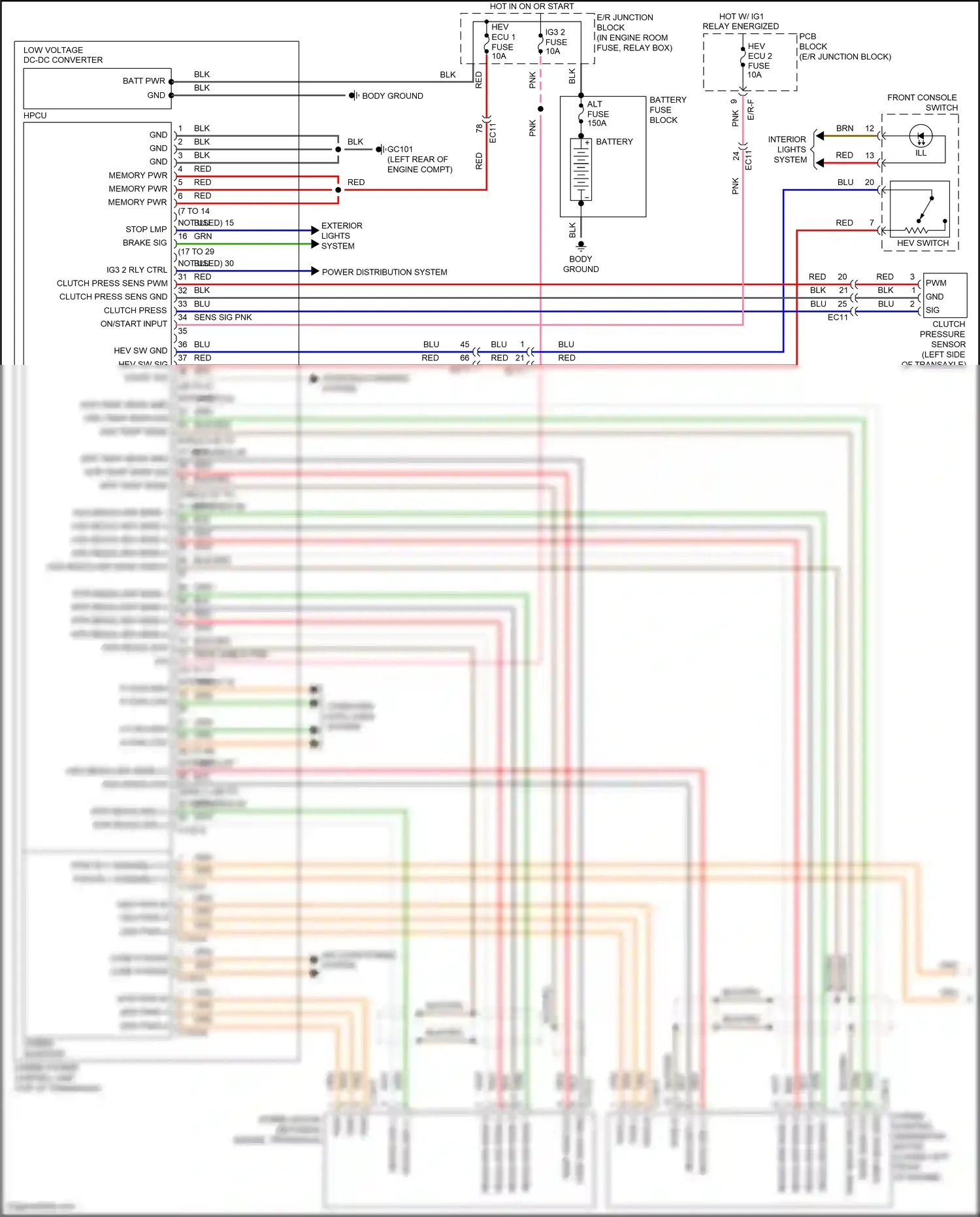 Wiring diagram brn for Hyundai Sonata VII (2014-2017) (232 of 259)