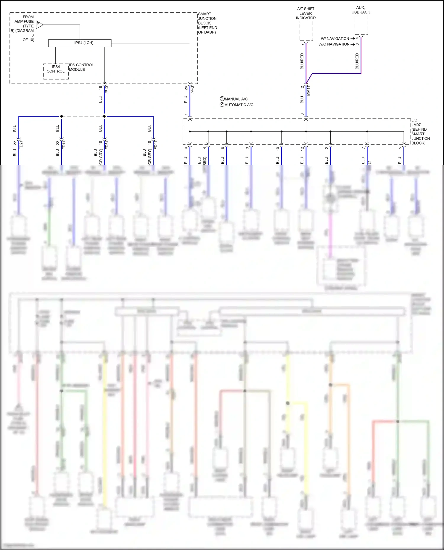 Hyundai Sonata VII (2014-2017) clock spring (remote control) wiring diagram  (2 of 2)
