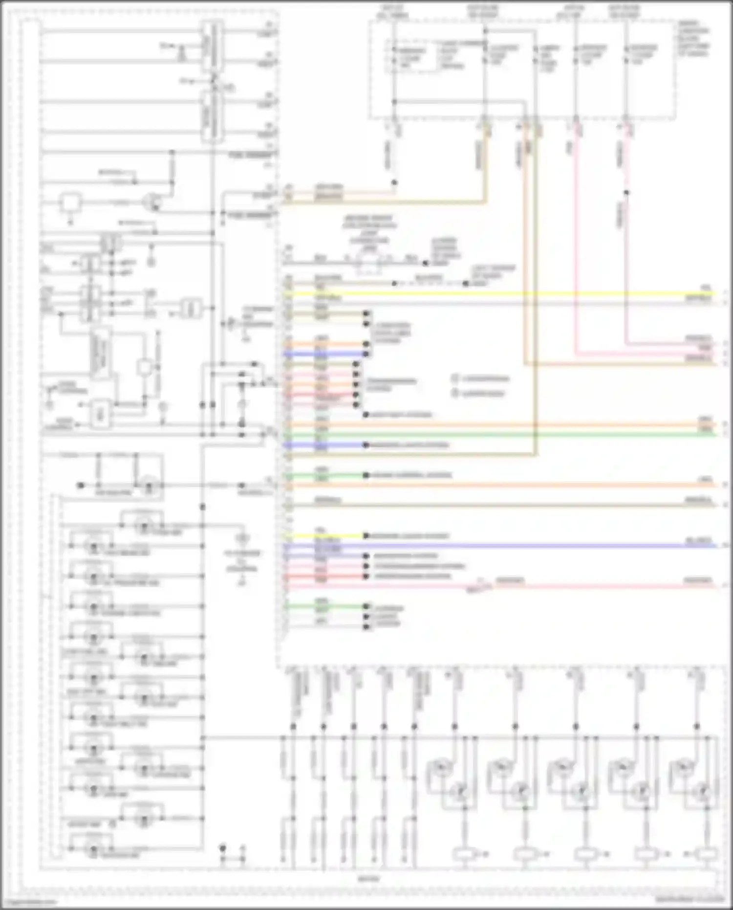 Wiring diagram cluster fuse for Hyundai Sonata VII (2014-2017) (35 of 51)
